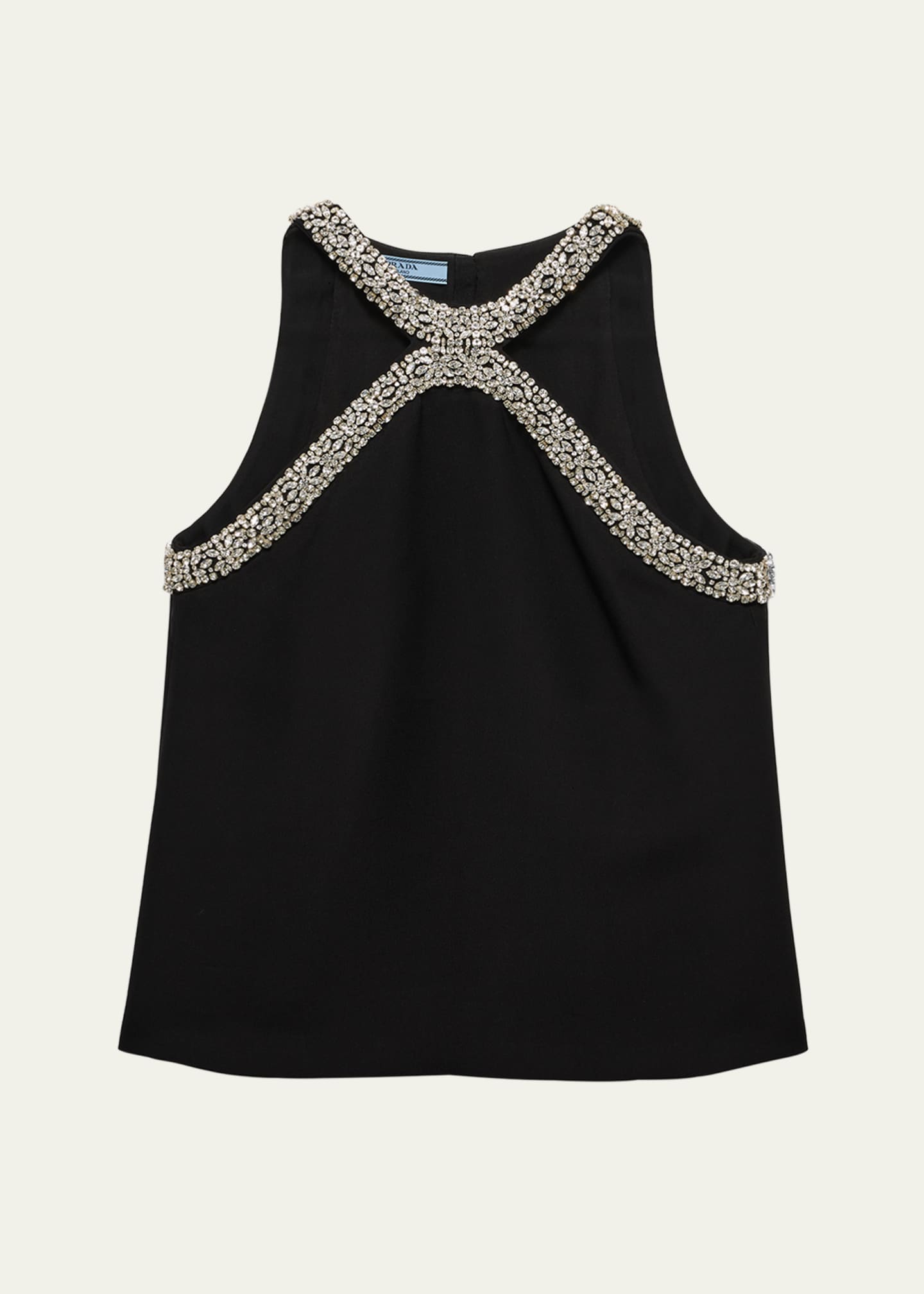 Prada Crystal-Trim Sleeveless Top Image 1 of 4