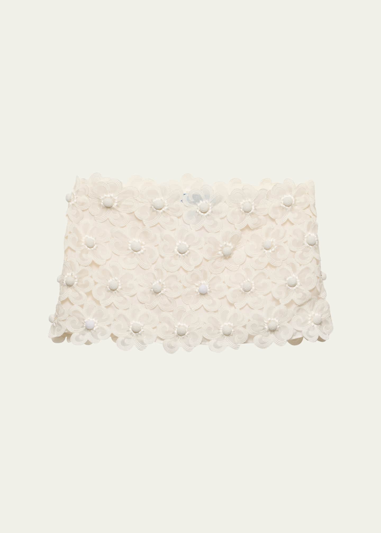 Prada Floral Lace Mini Skirt Image 1 of 3