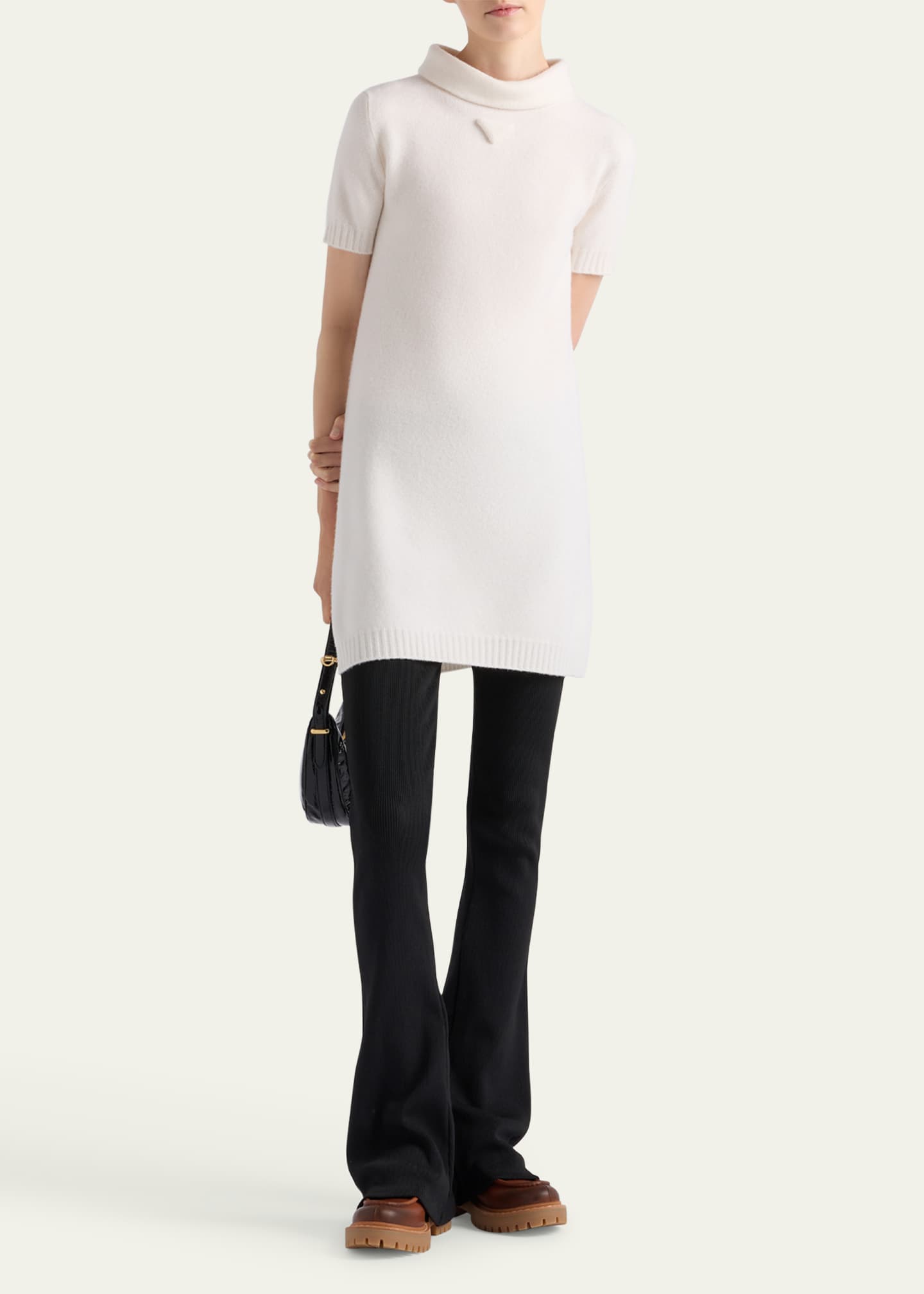 Prada Lambswool Knit Mini Dress Image 2 of 3