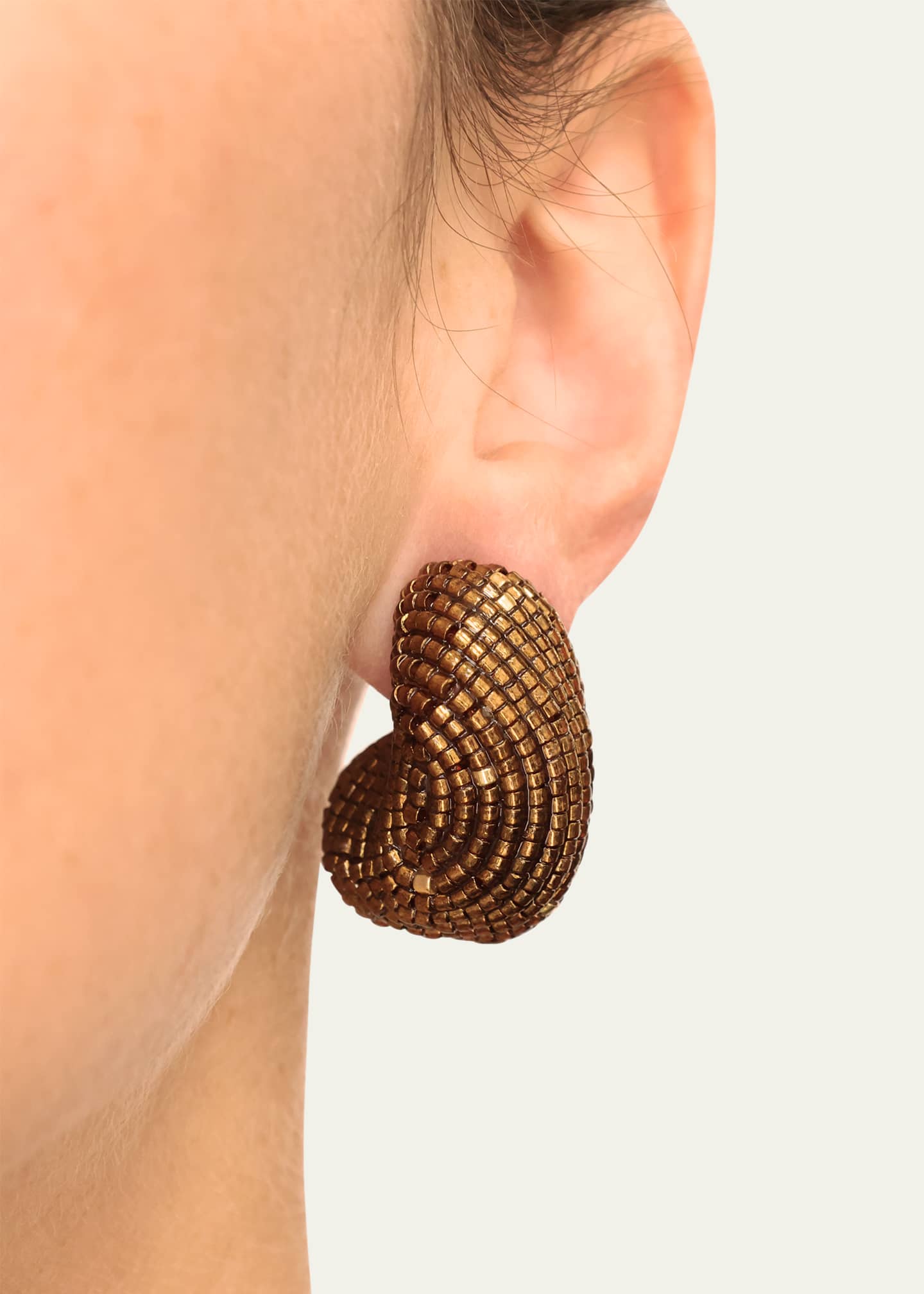 Susana Vega Mini Arele Beaded Earrings Image 2 of 2