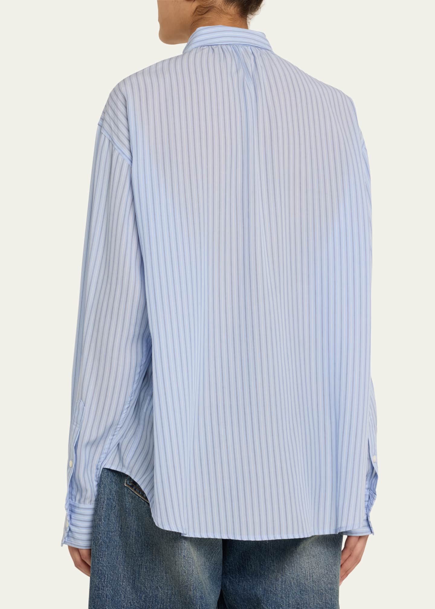 6397 Stripe Button-Front Shirt Image 3 of 5