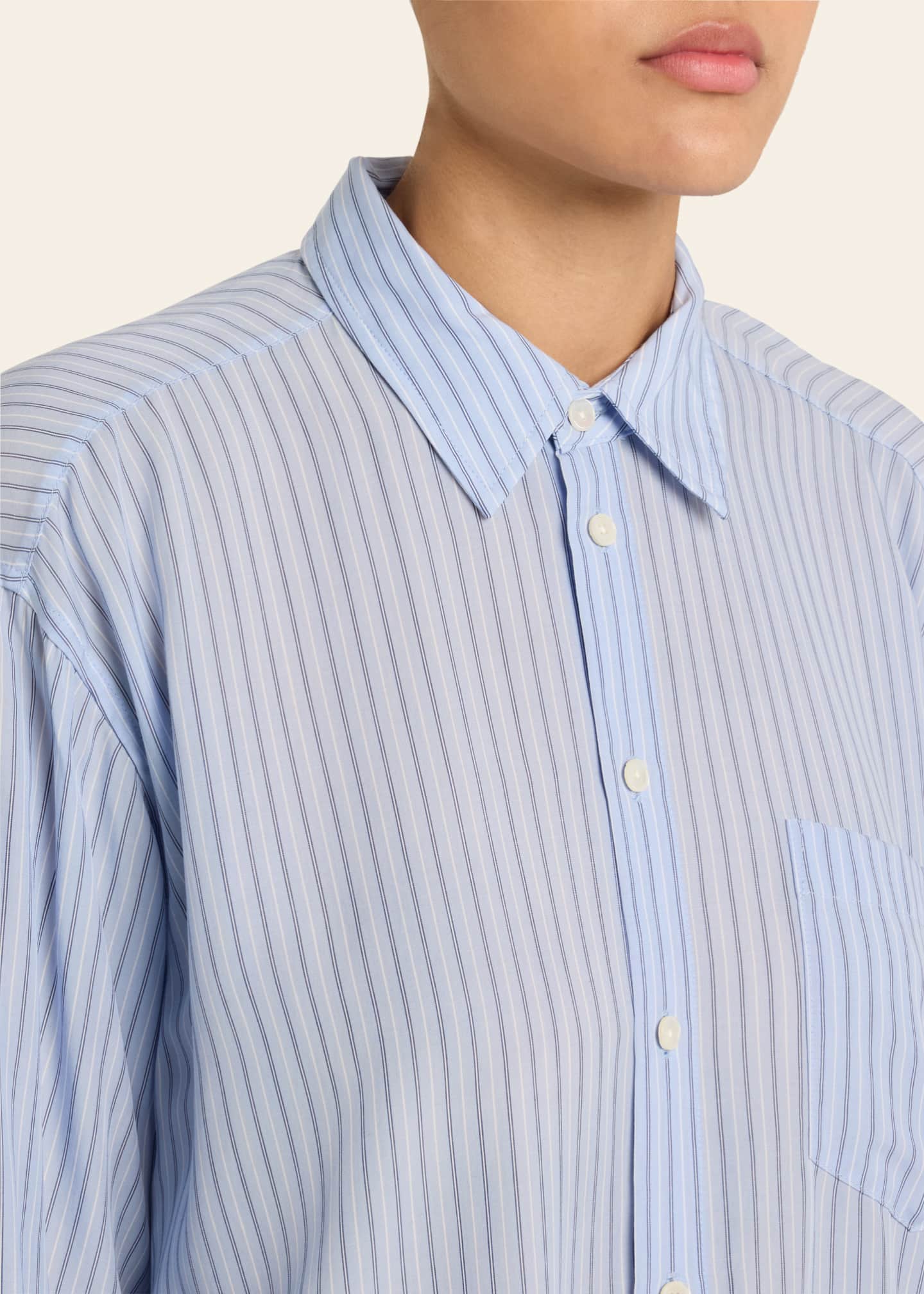 6397 Stripe Button-Front Shirt Image 5 of 5