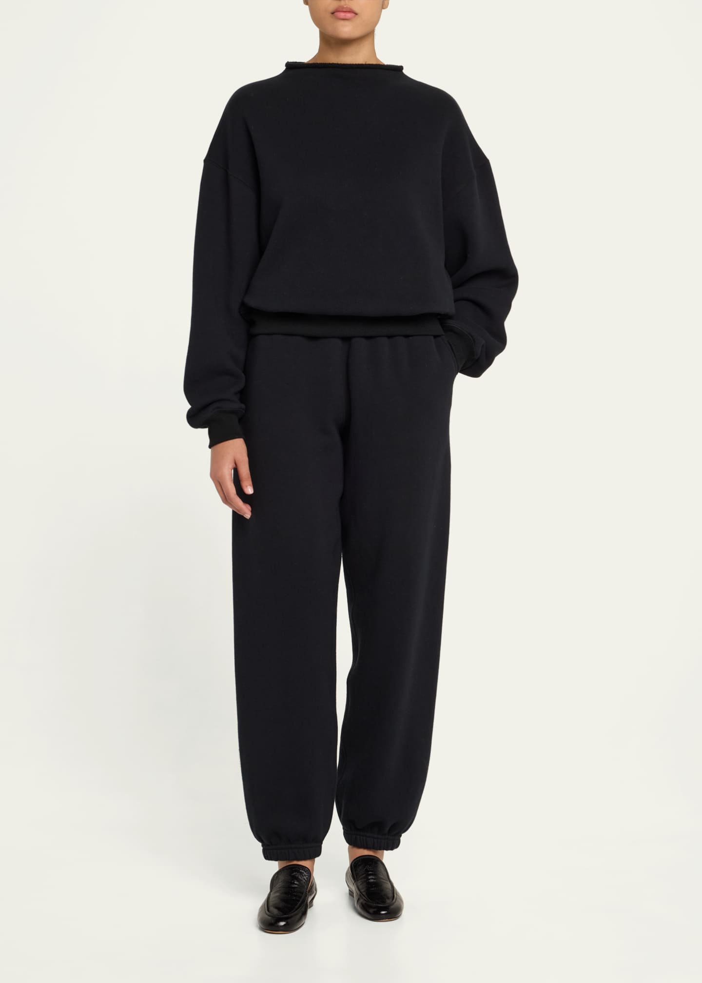 Rolled Neck Sweatshirt - Thumbnail 2