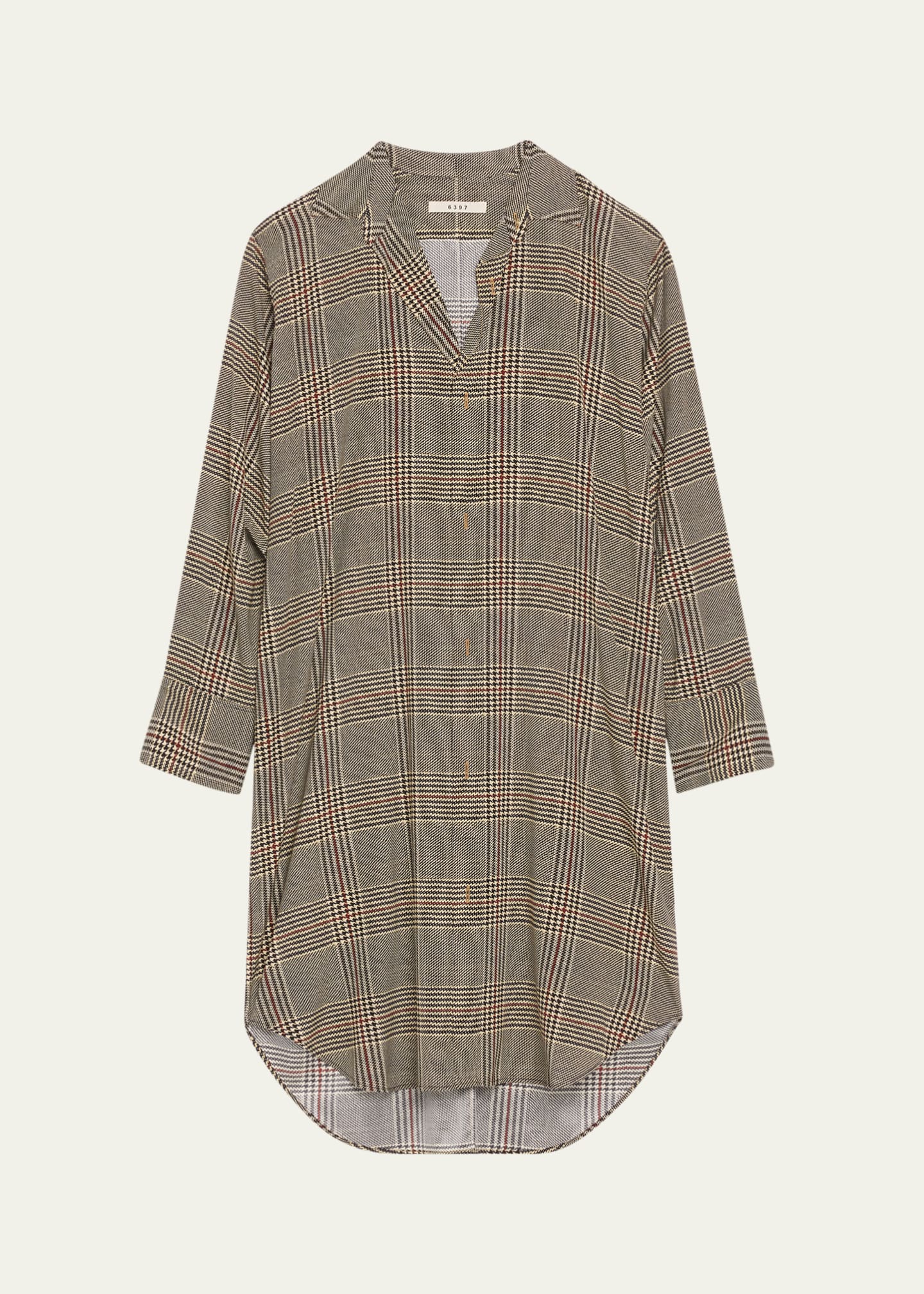 Plaid Shirtdress