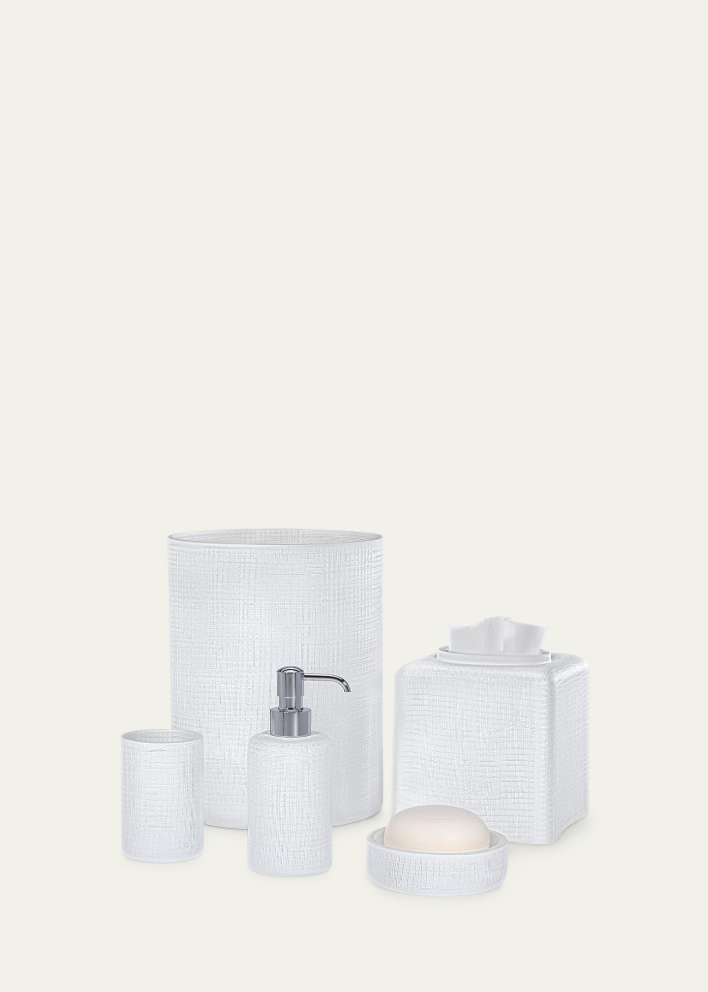 Labrazel Cambric Glass Toothbrush Holder, White Enamel - Bergdorf Goodman