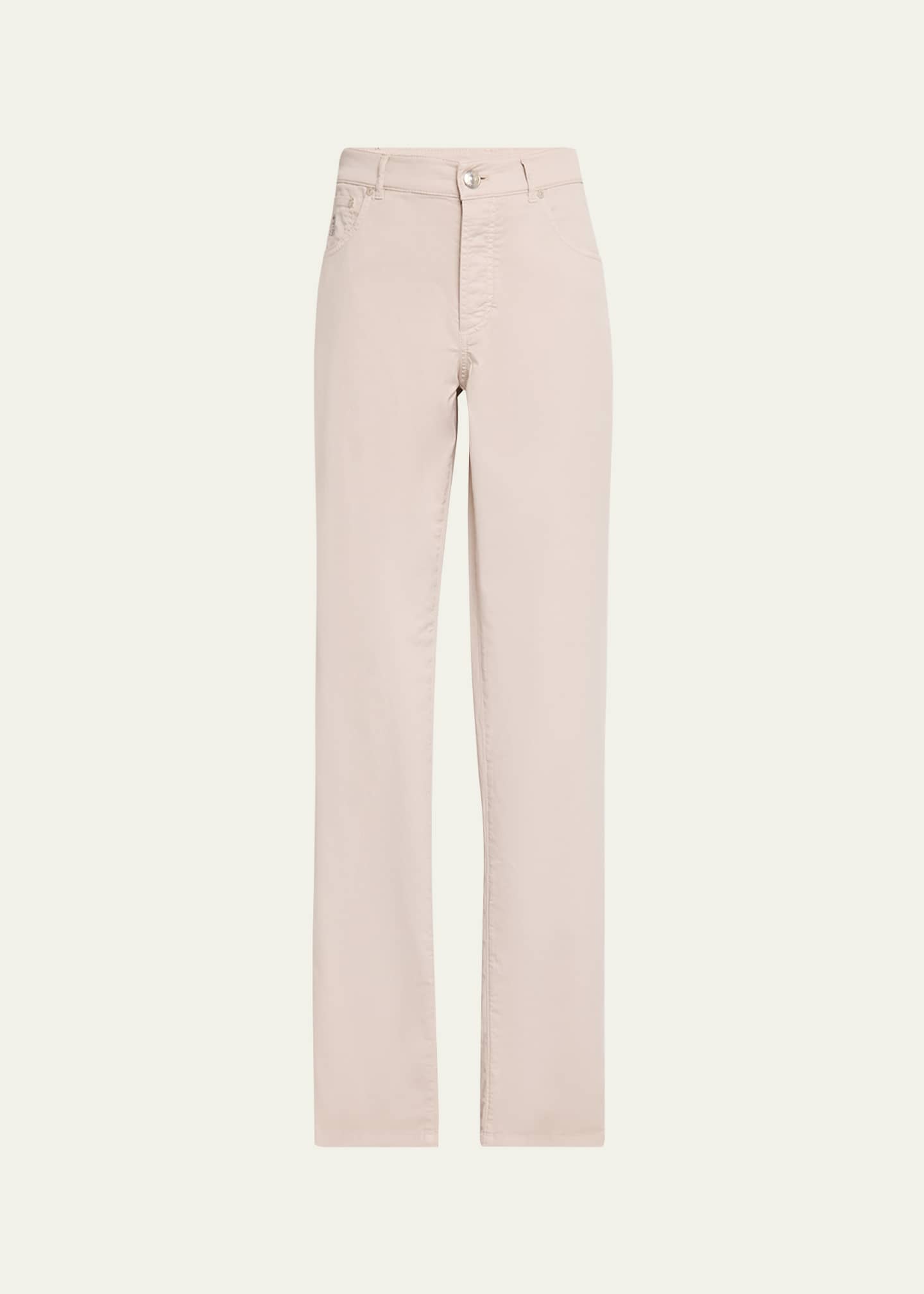 Brunello Cucinelli Men's Slim Five-Pocket Pants Image 1 of 5