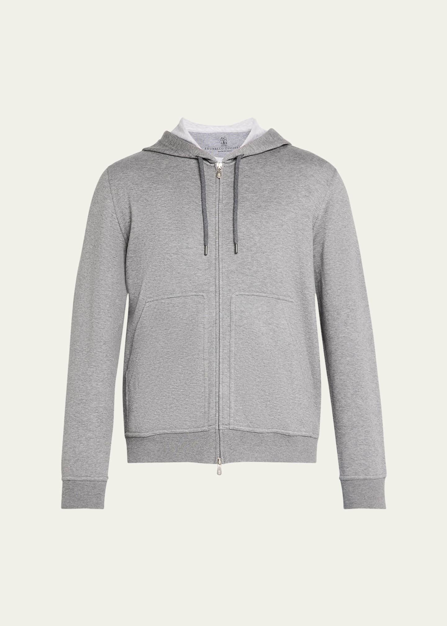 Brunello Cucinelli Men's Full-Zip Sweatshirt Image 1 of 5