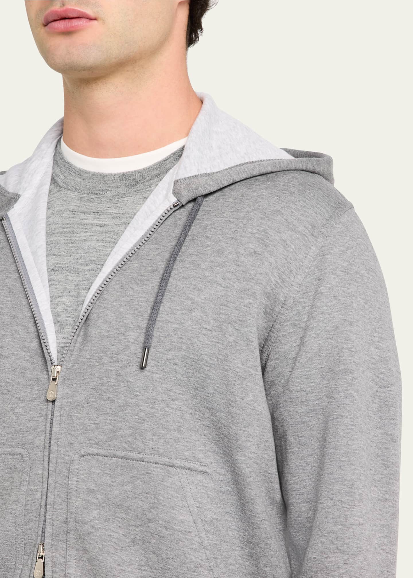 Brunello Cucinelli Men's Full-Zip Sweatshirt Image 5 of 5