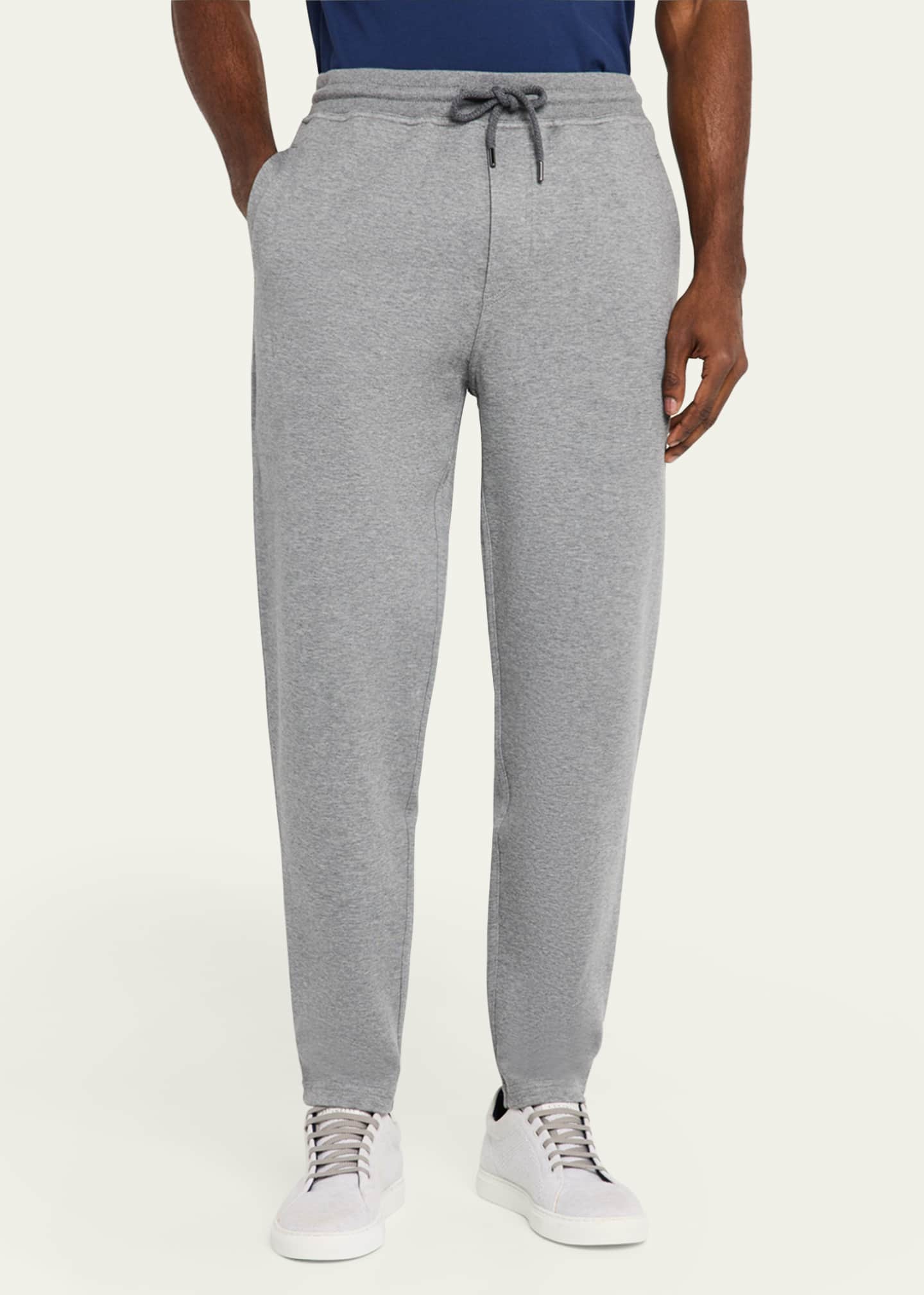 Brunello Cucinelli Men's Tapered-Leg Drawstring Sweatpants Image 4 of 5