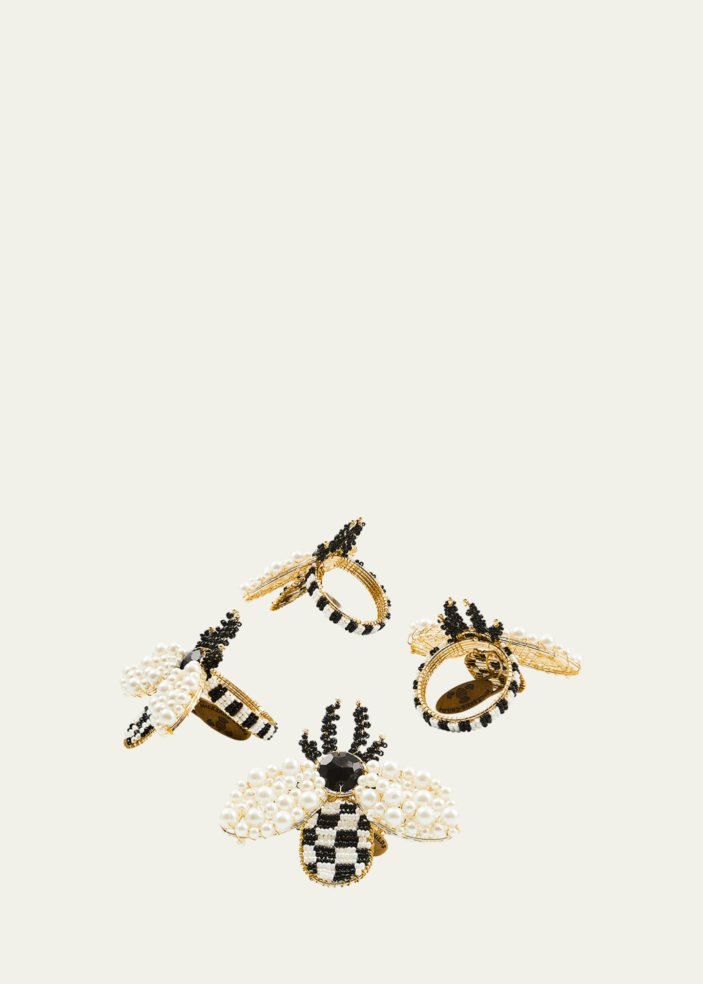 MacKenzie-Childs Bee Napkin Rings, Set of 4 - Bergdorf Goodman