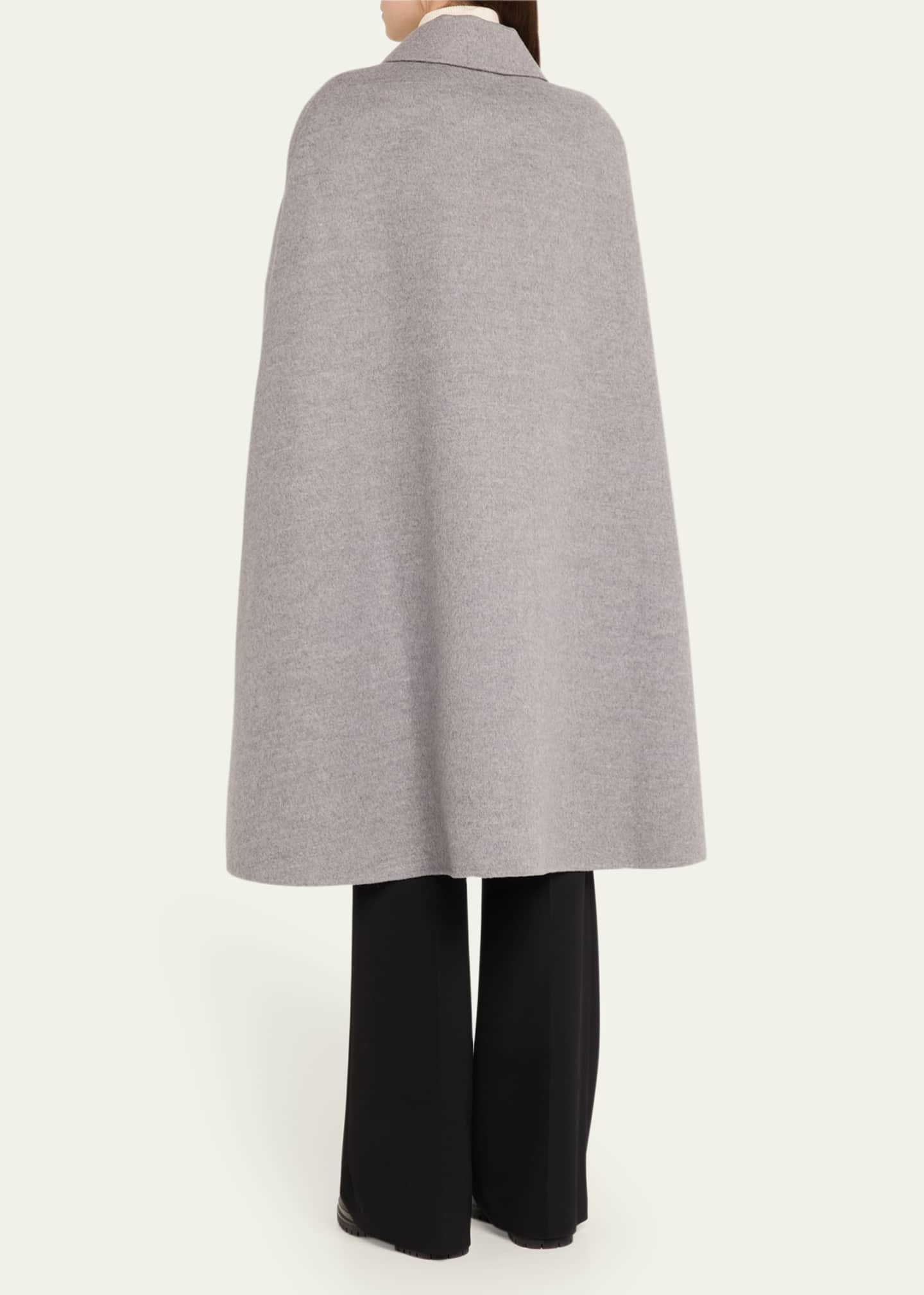 Burberry Clasp Closure Wool Cashmere Cape Image 3 of 5