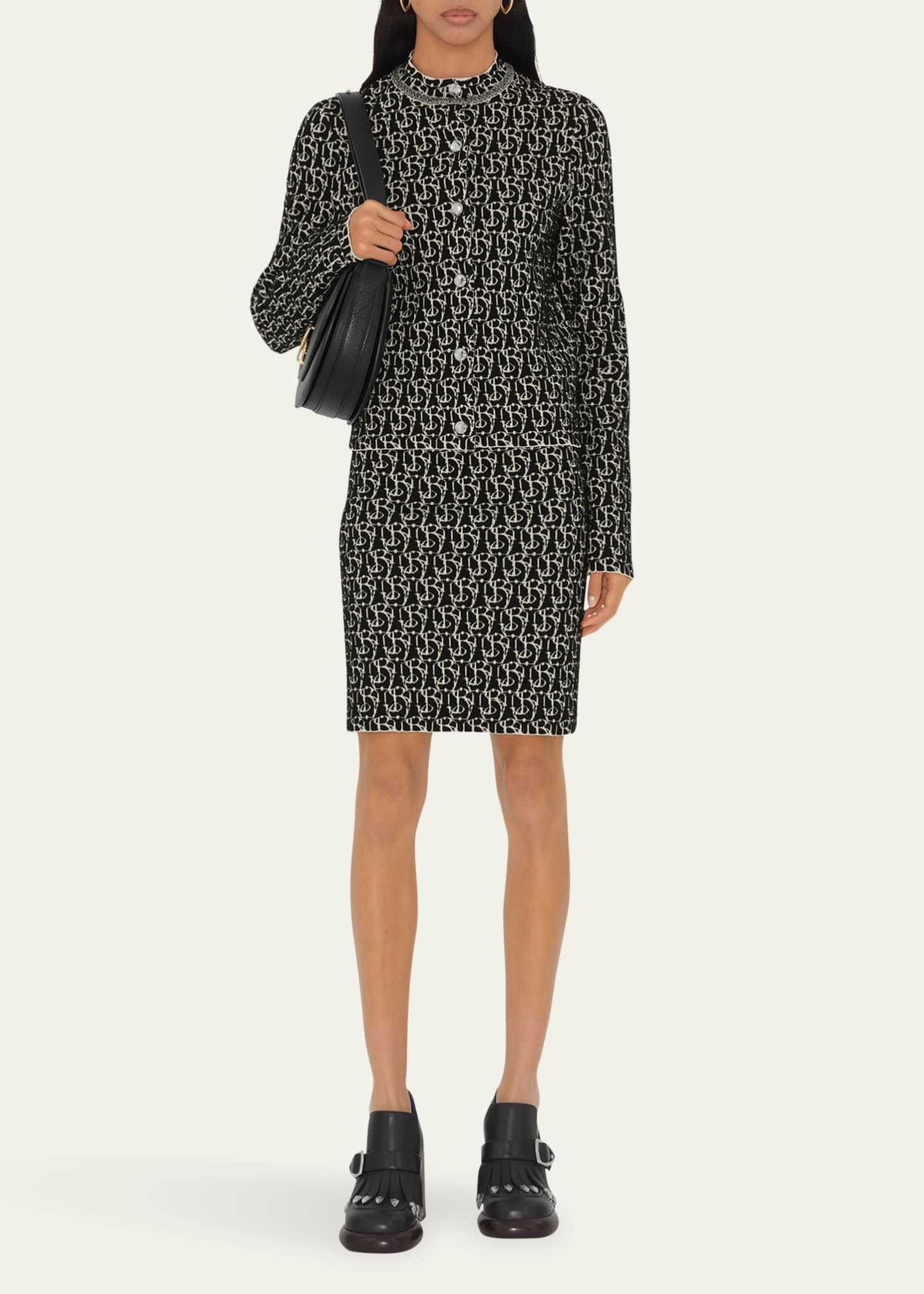 Burberry B Shield Wool Cardigan Image 2 of 4