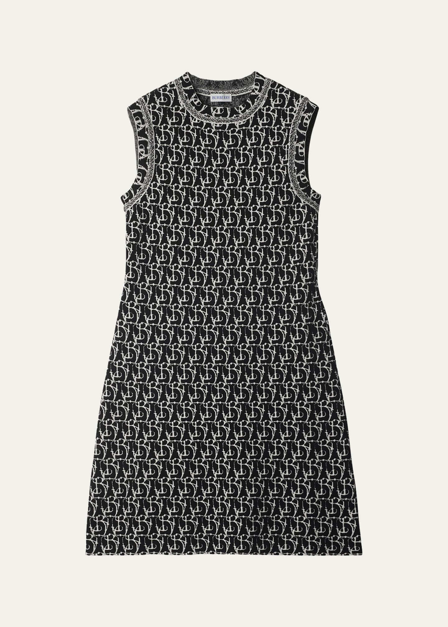 Burberry B Charm Wool Mini Dress Image 1 of 4