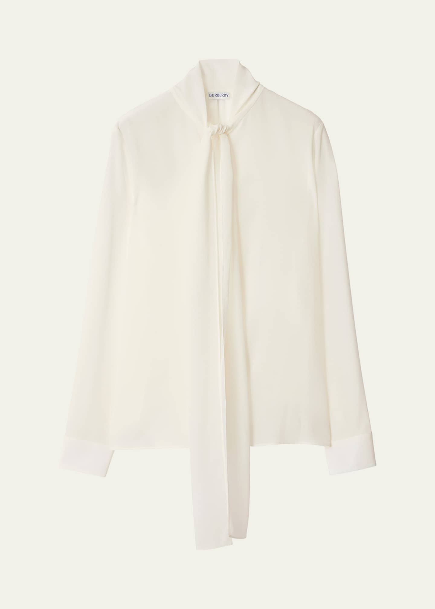 Neck Scarf Silk BLouse