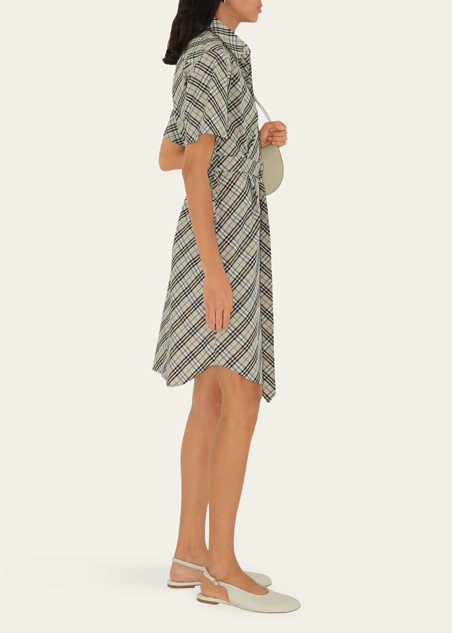 Burberry Check Belted Shirt Dress Image 4 of 4
