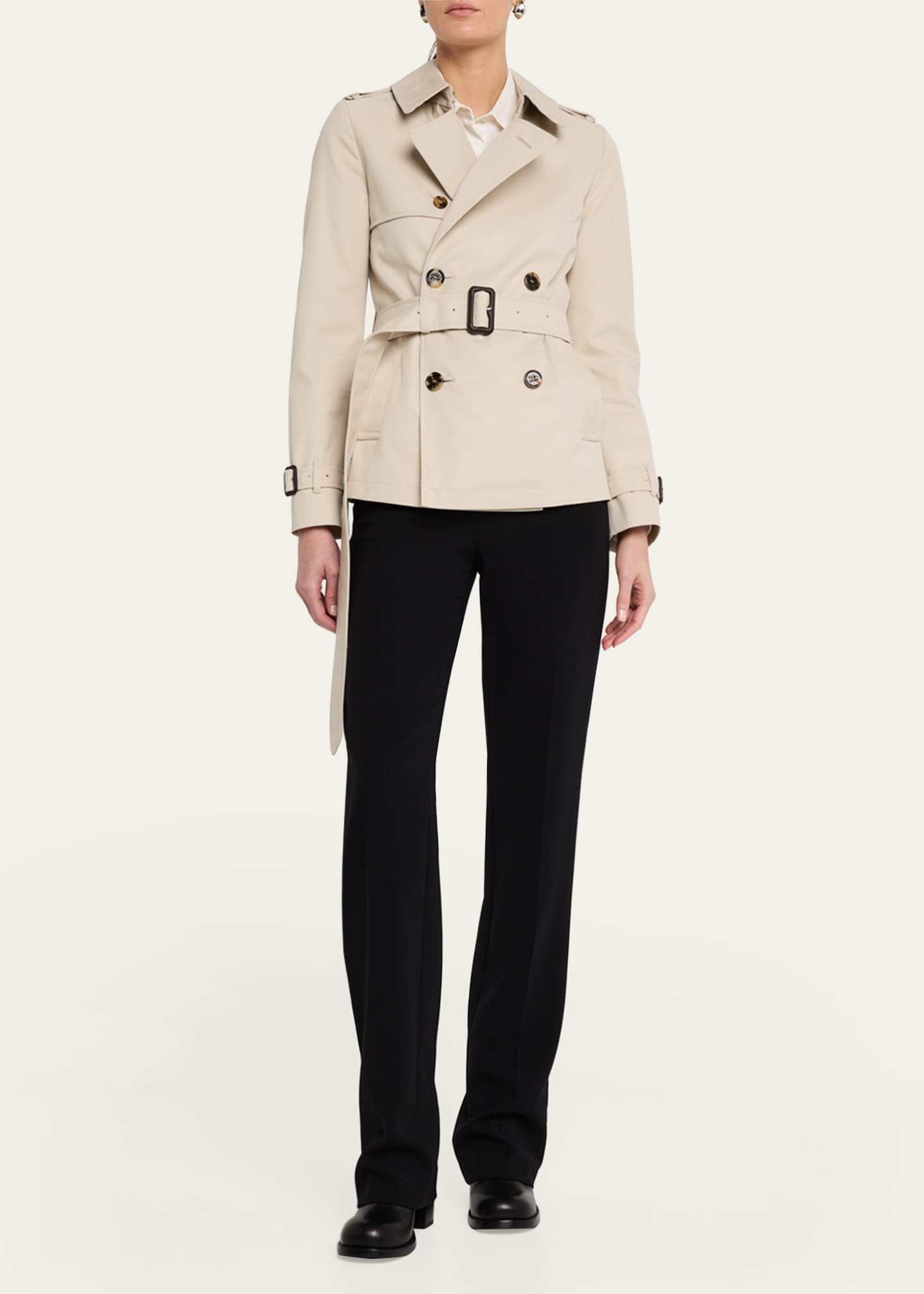 Burberry Belted Short Trench-Coat Image 2 of 5