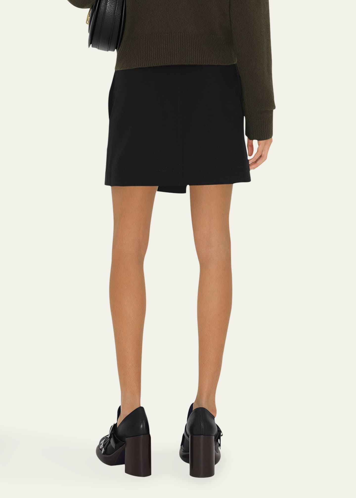 Burberry Mini Wool Skirt with Horse Clip Image 3 of 4