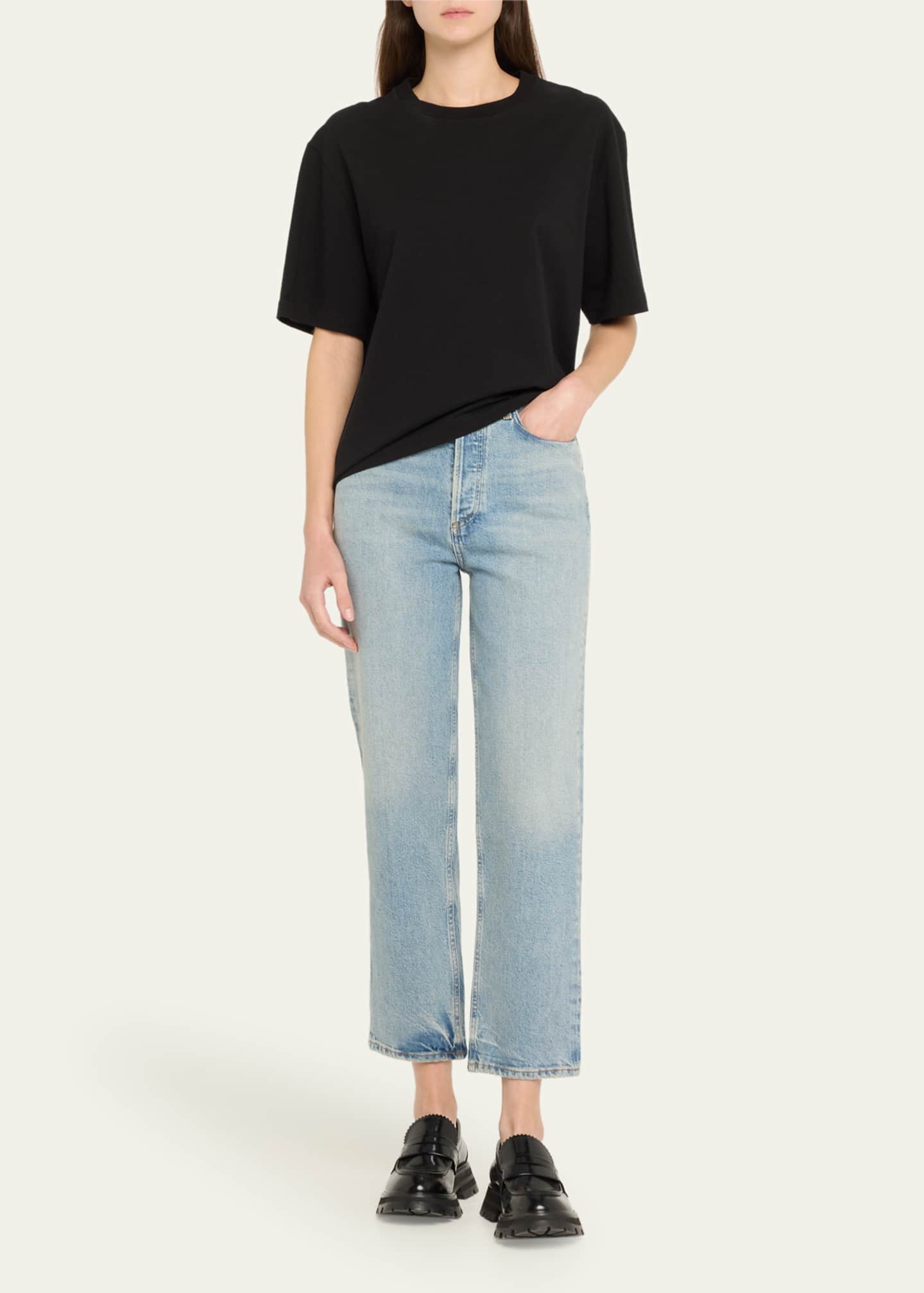 AGOLDE 90s Pinch Waist Cropped Jeans Image 2 of 5
