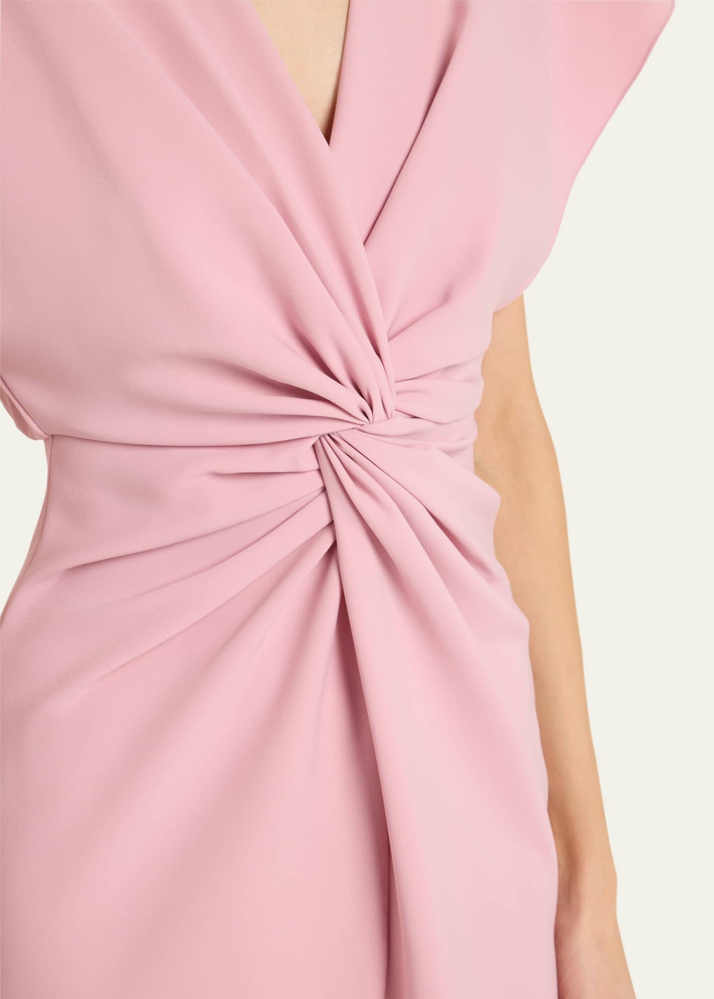Prabal Gurung Front Twist V-Neck Midi Dress - Bergdorf Goodman