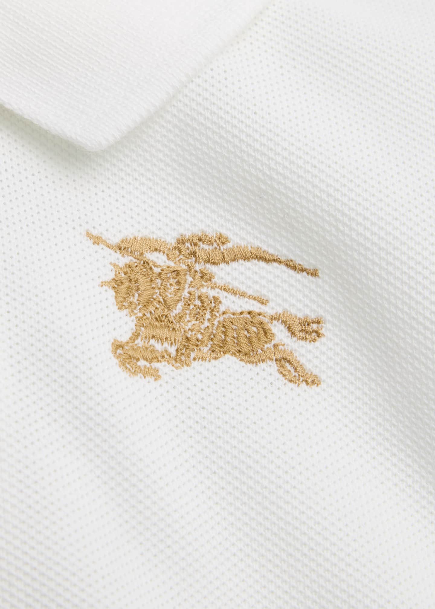 Burberry Boy's Johane Cotton Pique EKD Polo Shirt, Size 6M-2 Image 3 of 3