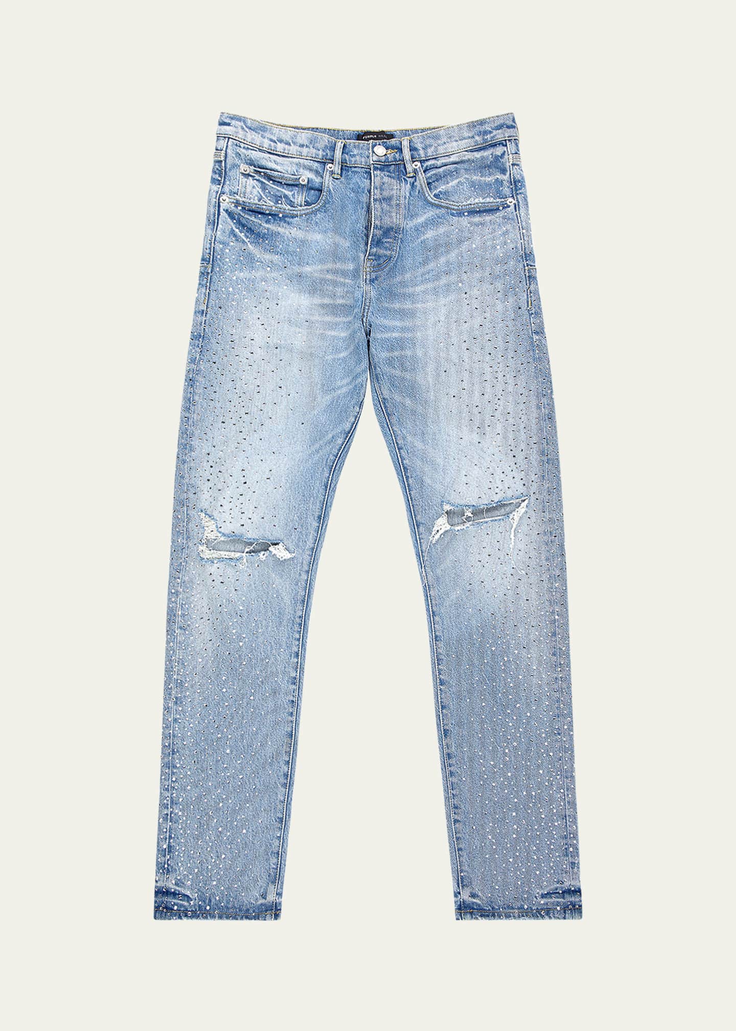PURPLE Men's Holloway Vintage Crystal Jeans Image 1 of 3