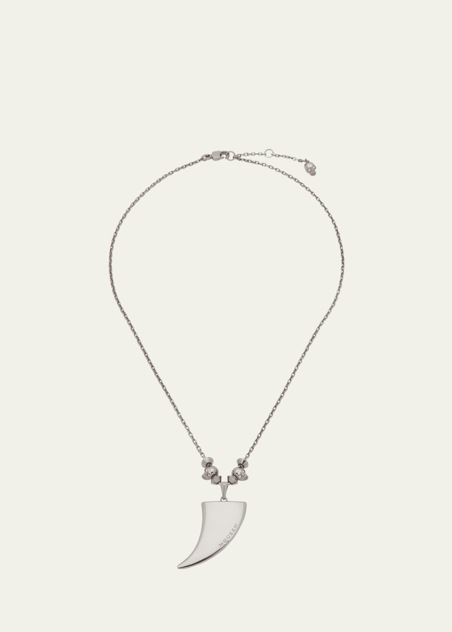 McQueen Men's Silvertone Tiger Claw Necklace Image 1 of 2