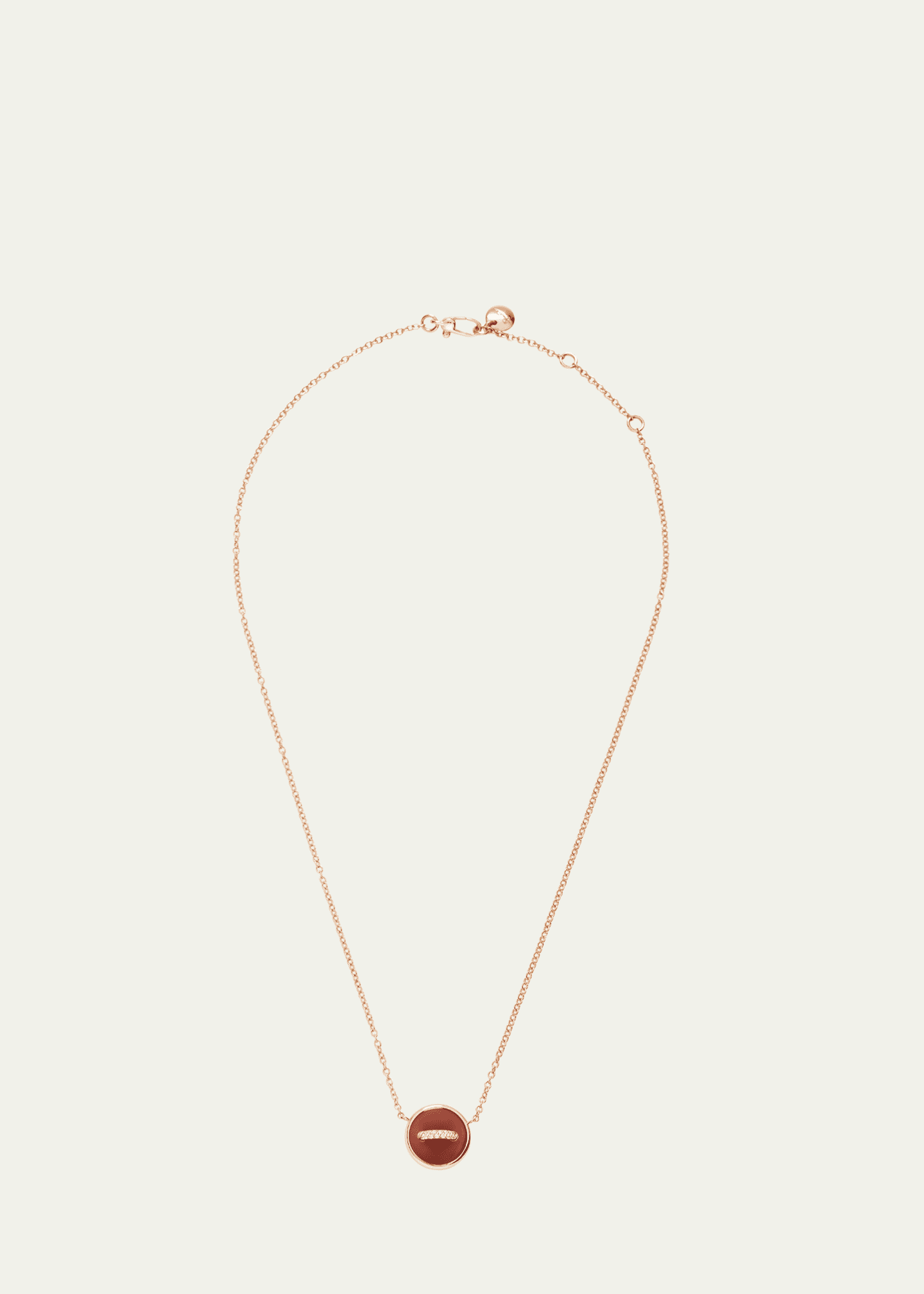 Pomellato Pom Pom Dot 18K Rose Gold Reversible Pendant Necklace with Diamonds Image 1 of 4