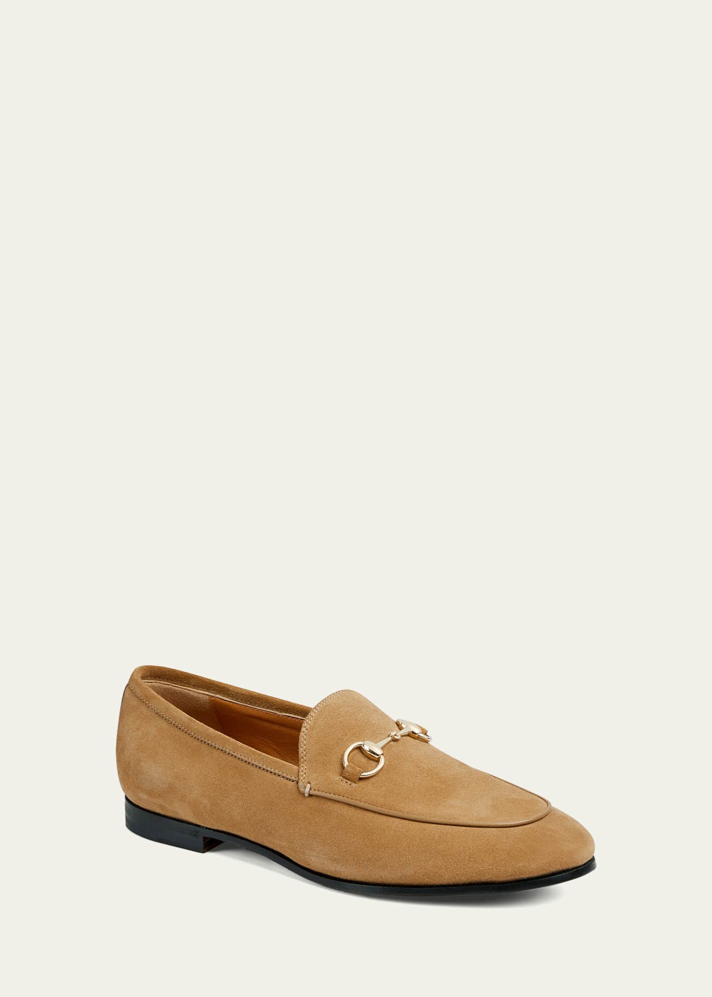 Gucci Jordaan Horsebit Suede Loafers Image 3 of 6