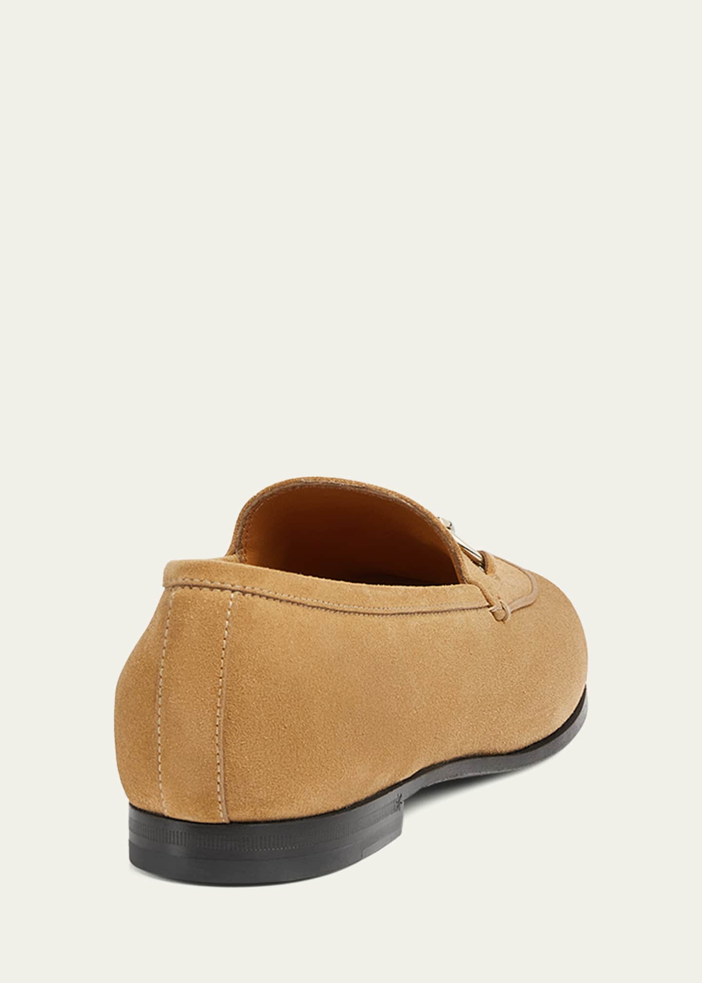 Gucci Jordaan Horsebit Suede Loafers Image 4 of 6