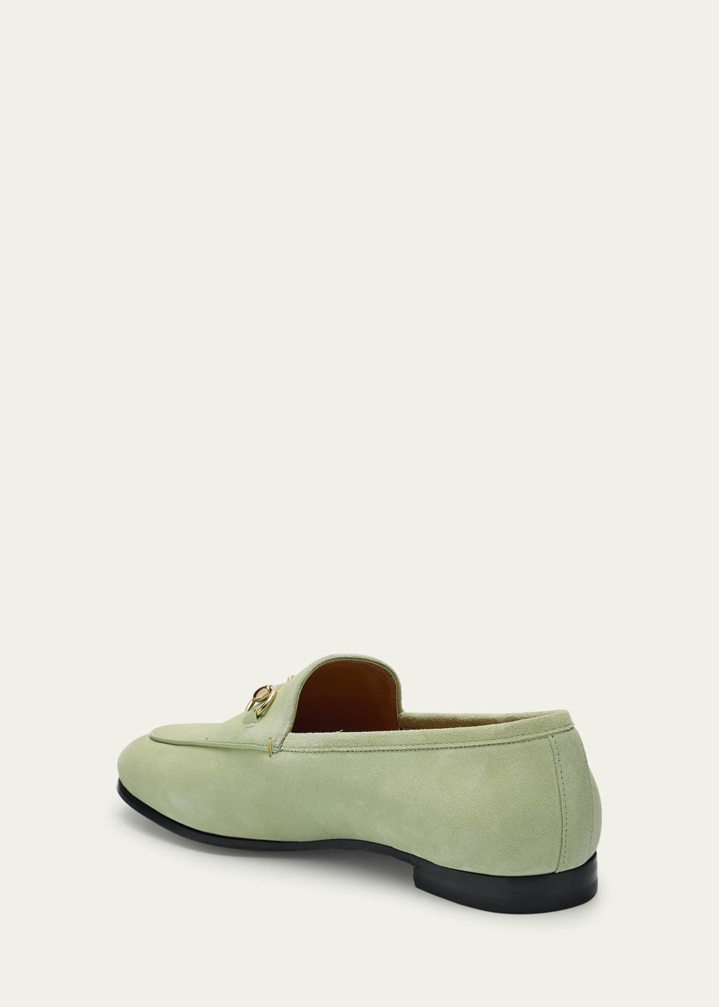 Gucci Jordaan Horsebit Suede Loafers Image 4 of 6