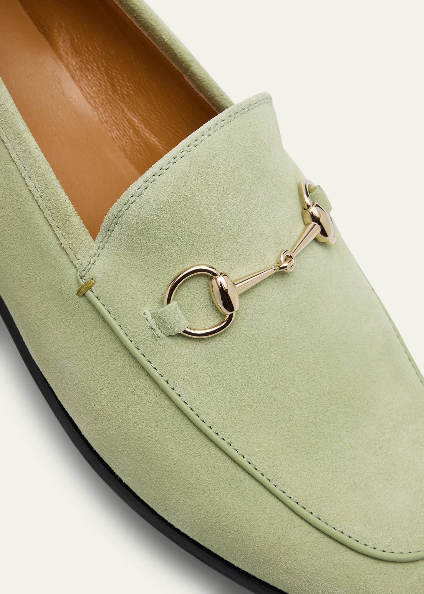 Gucci Jordaan Horsebit Suede Loafers Image 5 of 6