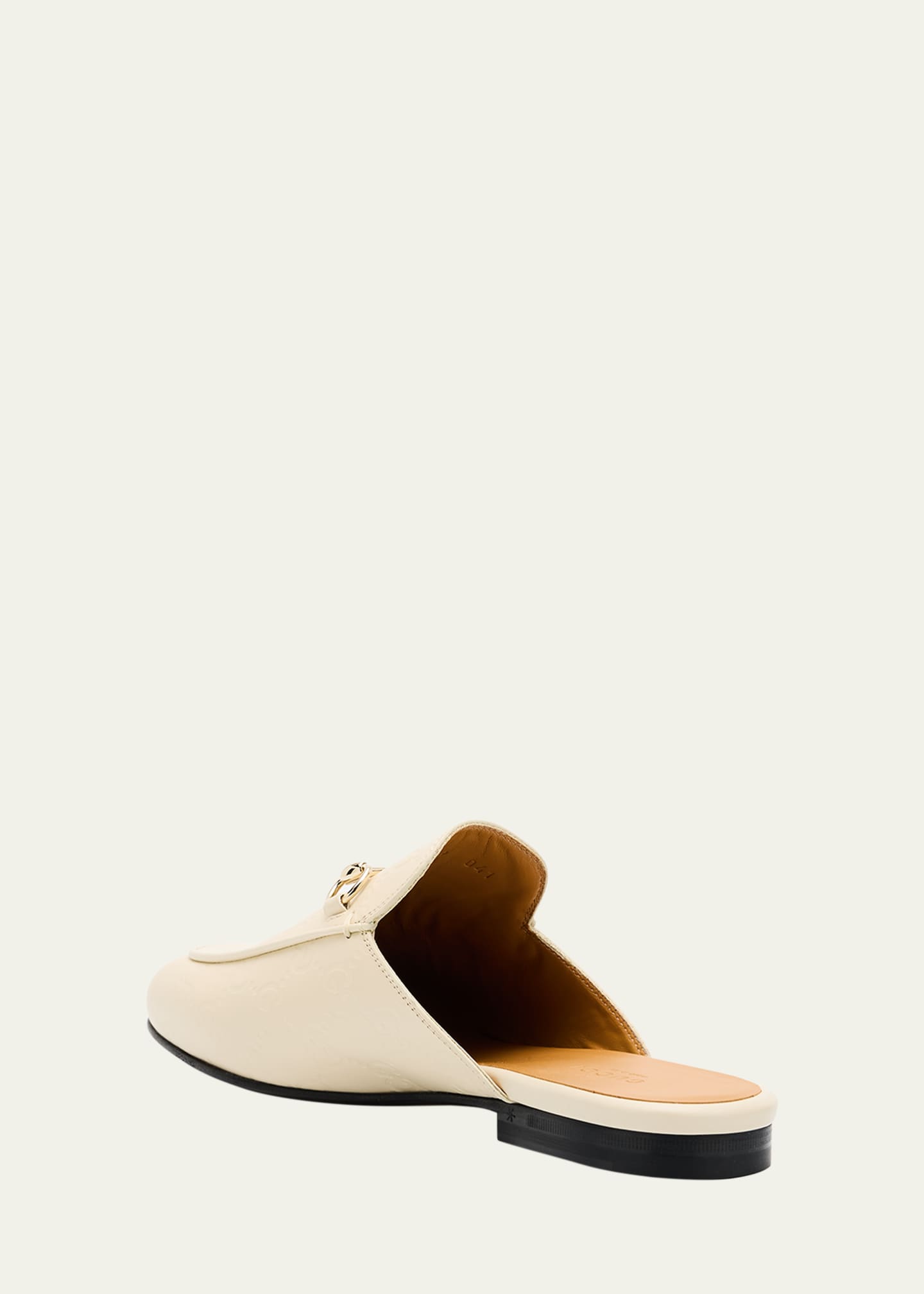Gucci Princetown Monogram Horsebit Leather Mules Image 4 of 6