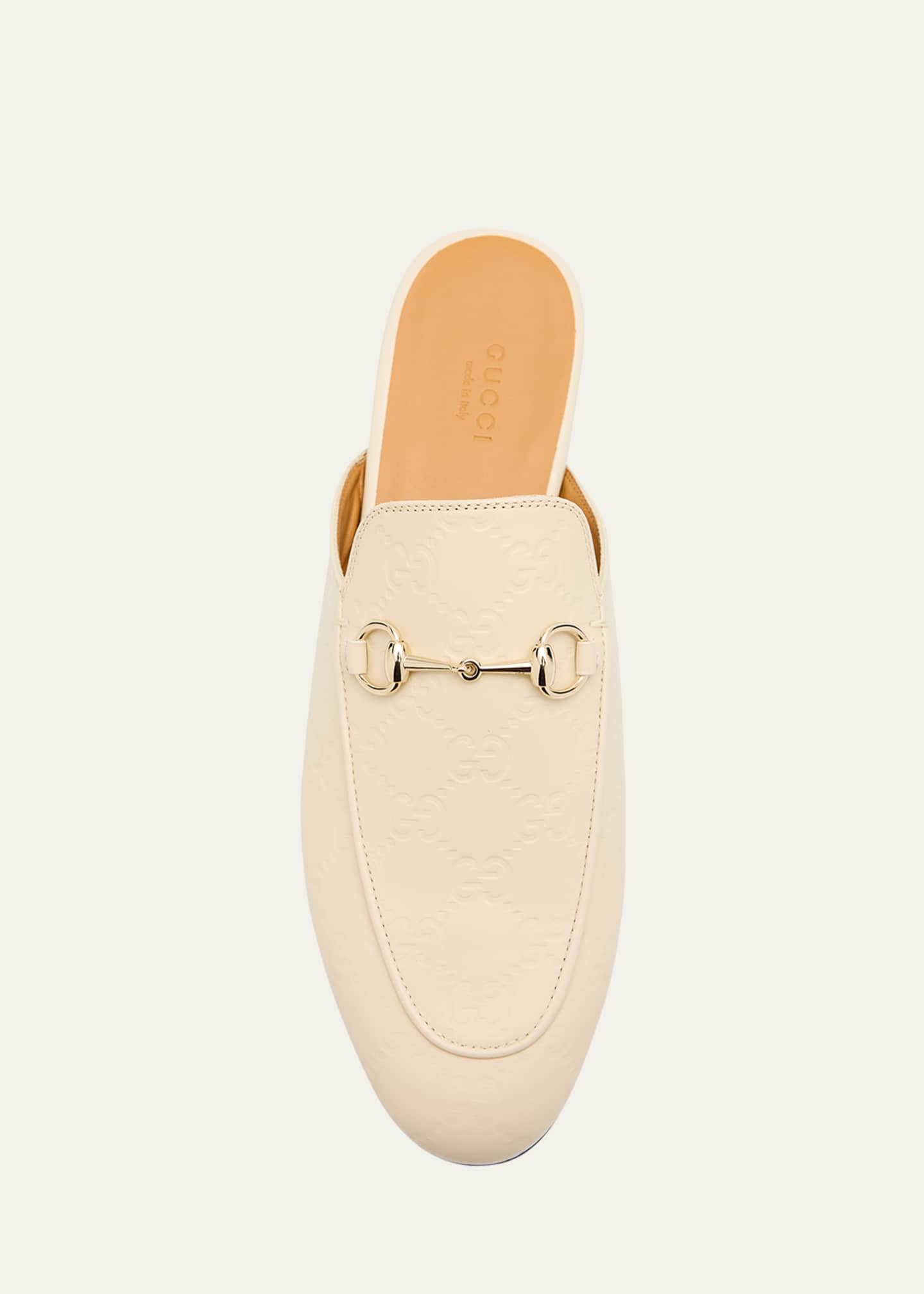 Gucci Princetown Monogram Horsebit Leather Mules Image 6 of 6