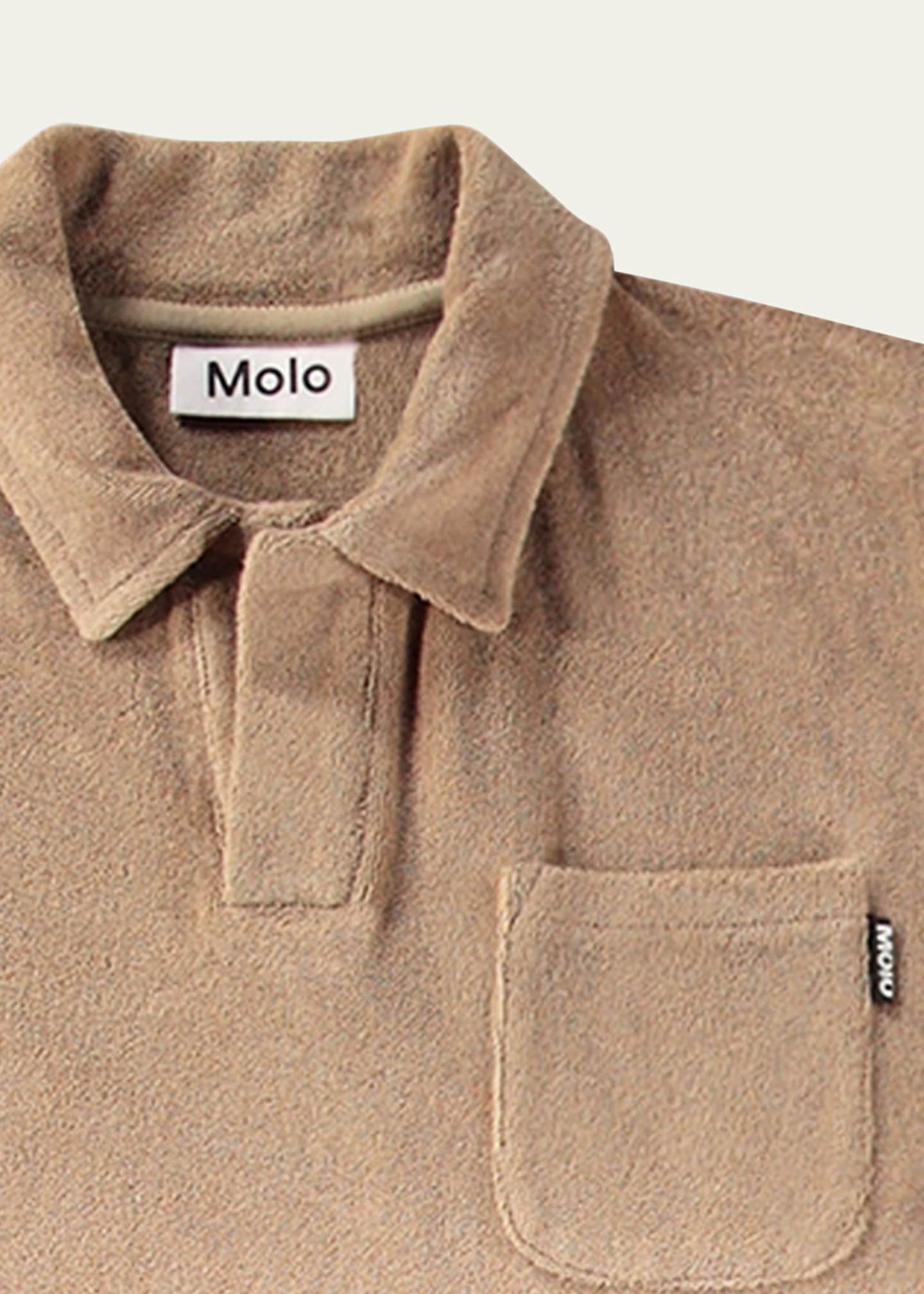 Molo Boy's Randel Organic Cotton Short-Sleeve Polo Shirt, Size 2-6 Image 3 of 3