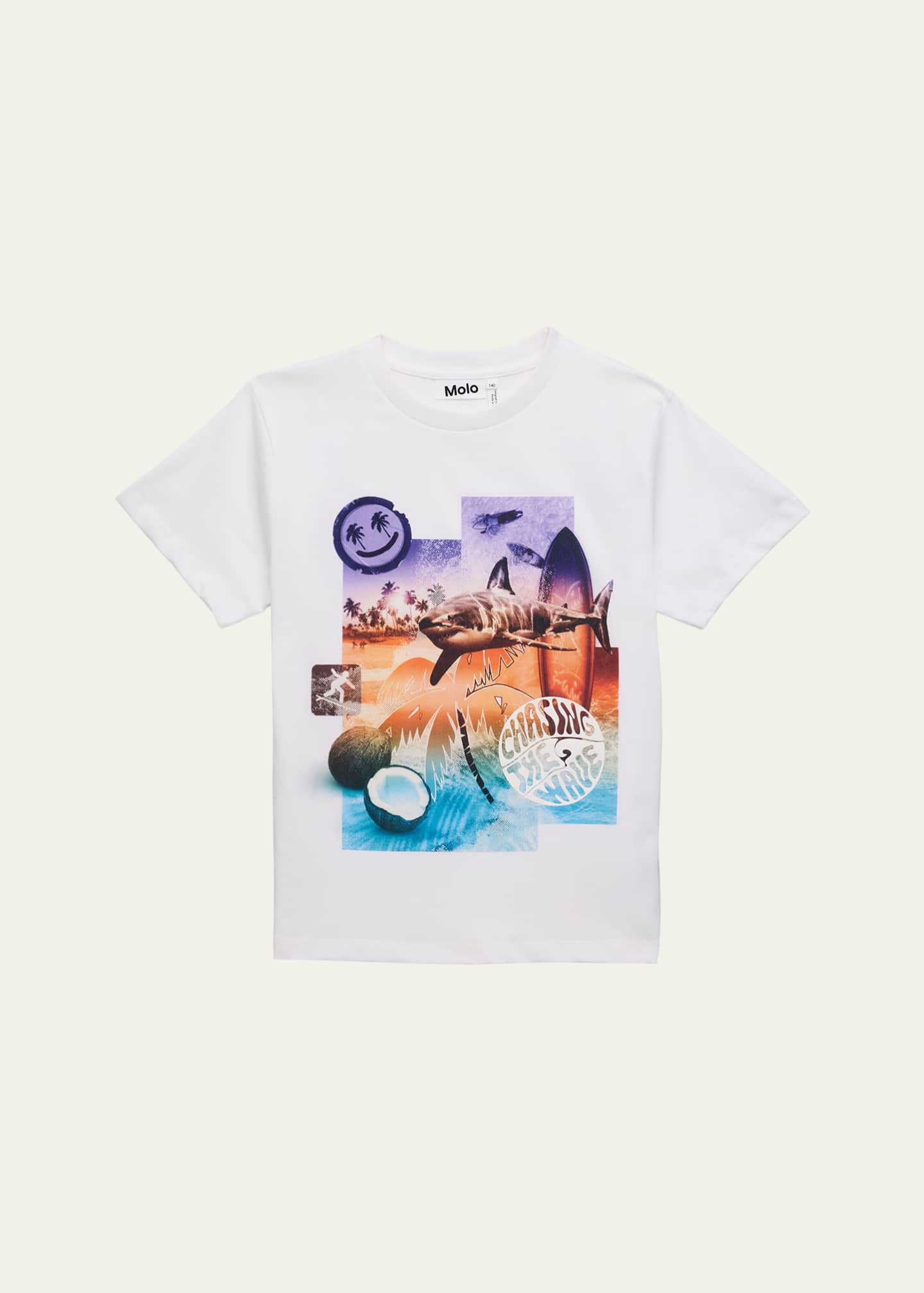 Molo Boy's Rame Collage Surf Short-Sleeve T-Shirt, Size 8-16 Image 1 of 3