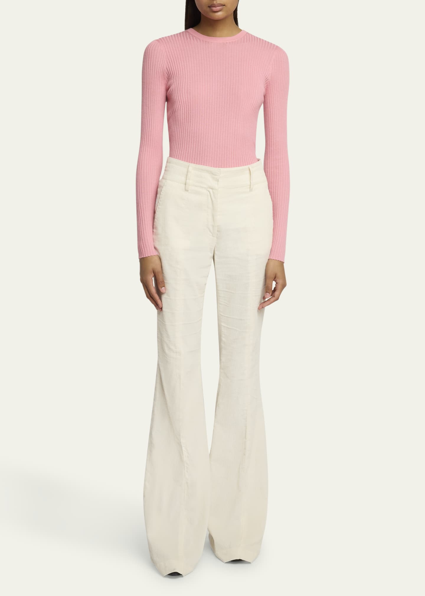 Gabriela Hearst Ianthe Corduroy Flared Pants Image 2 of 5