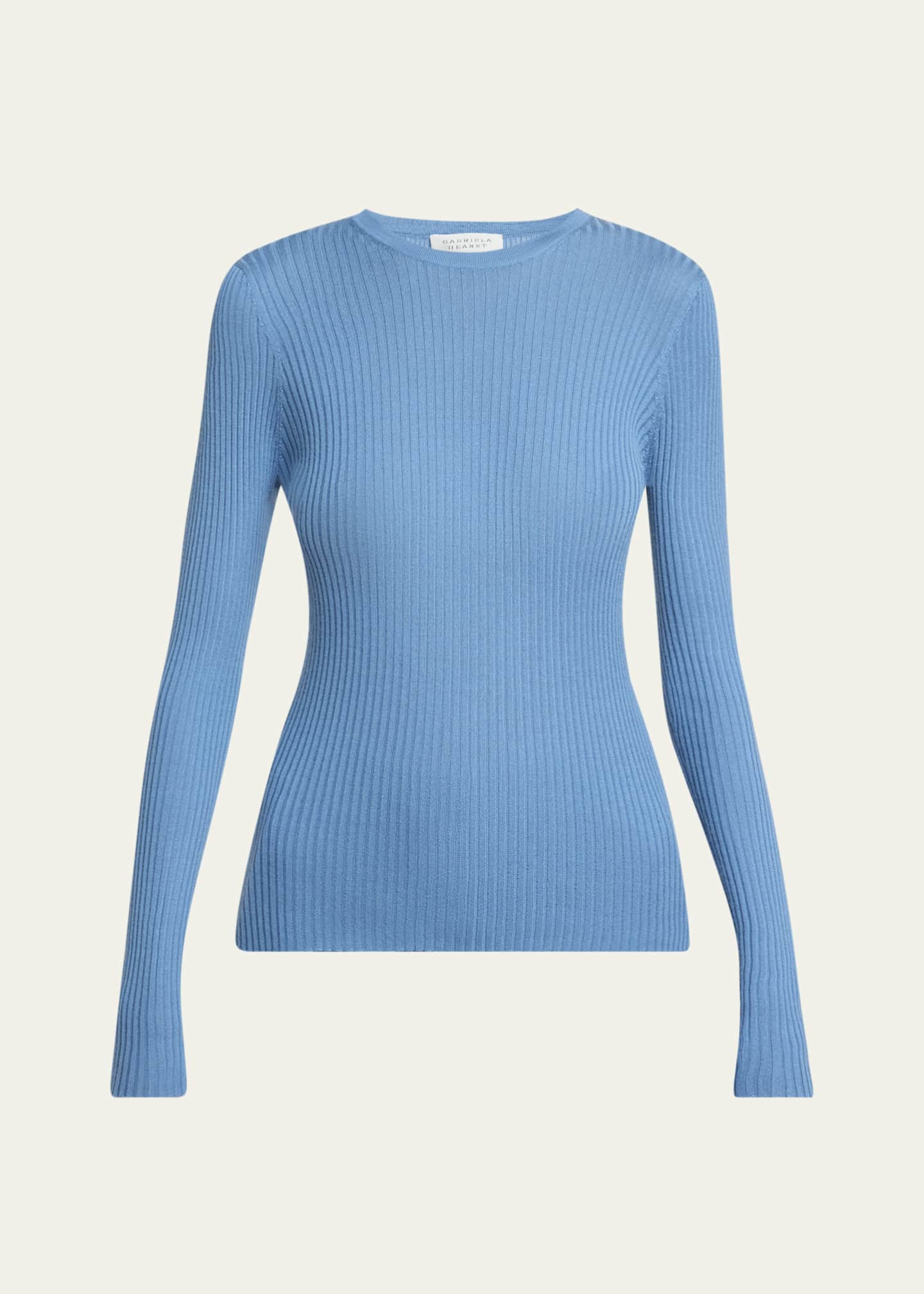 Gabriela Hearst Browning Ribbed Cashmere Top Image 1 of 5