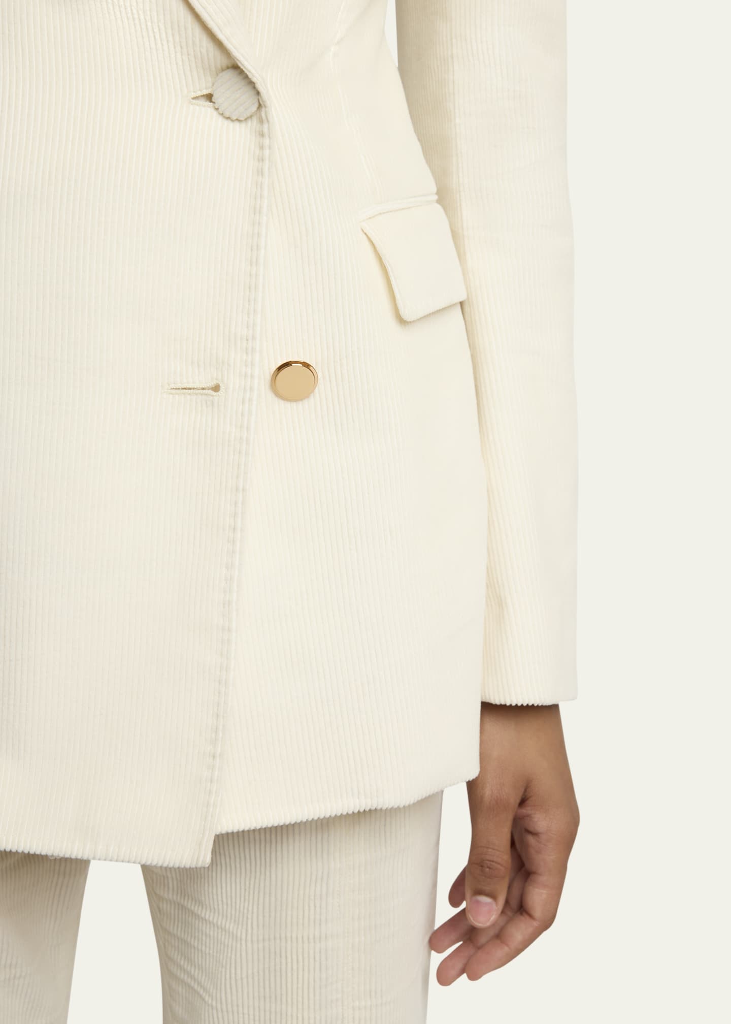 Gabriela Hearst Gavin Double-Breasted Corduroy Blazer Image 5 of 5