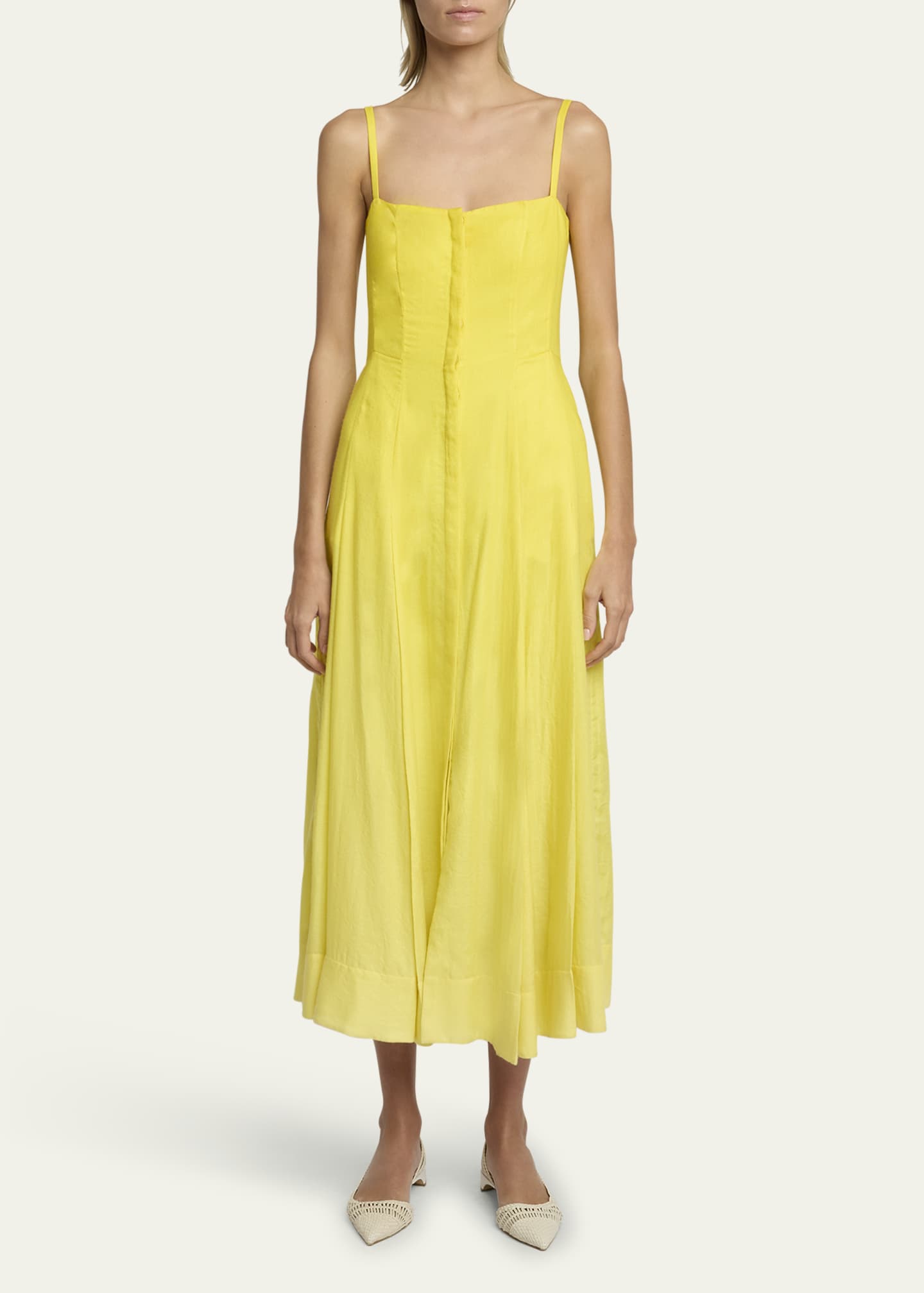 Gabriela Hearst Magritte Cashmere Midi Dress Image 2 of 5