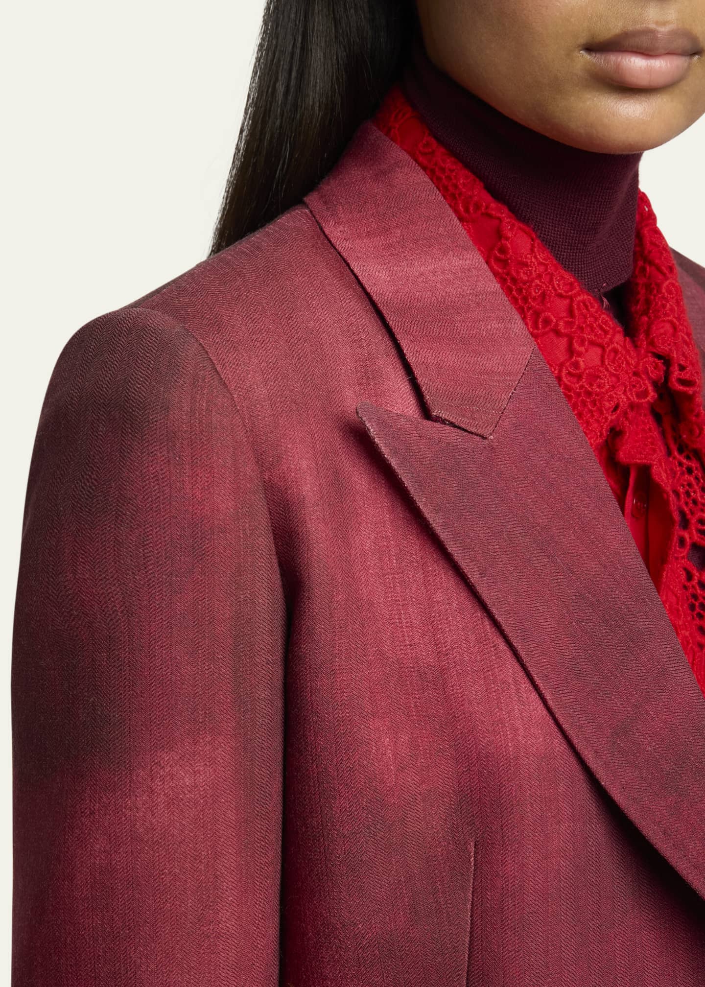Gabriela Hearst Angela Double-Breasted Wool Blazer Image 5 of 5