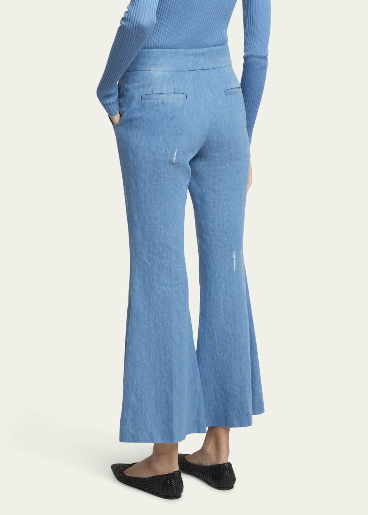 Gabriela Hearst Marsh Denim Flared Pants Image 3 of 5