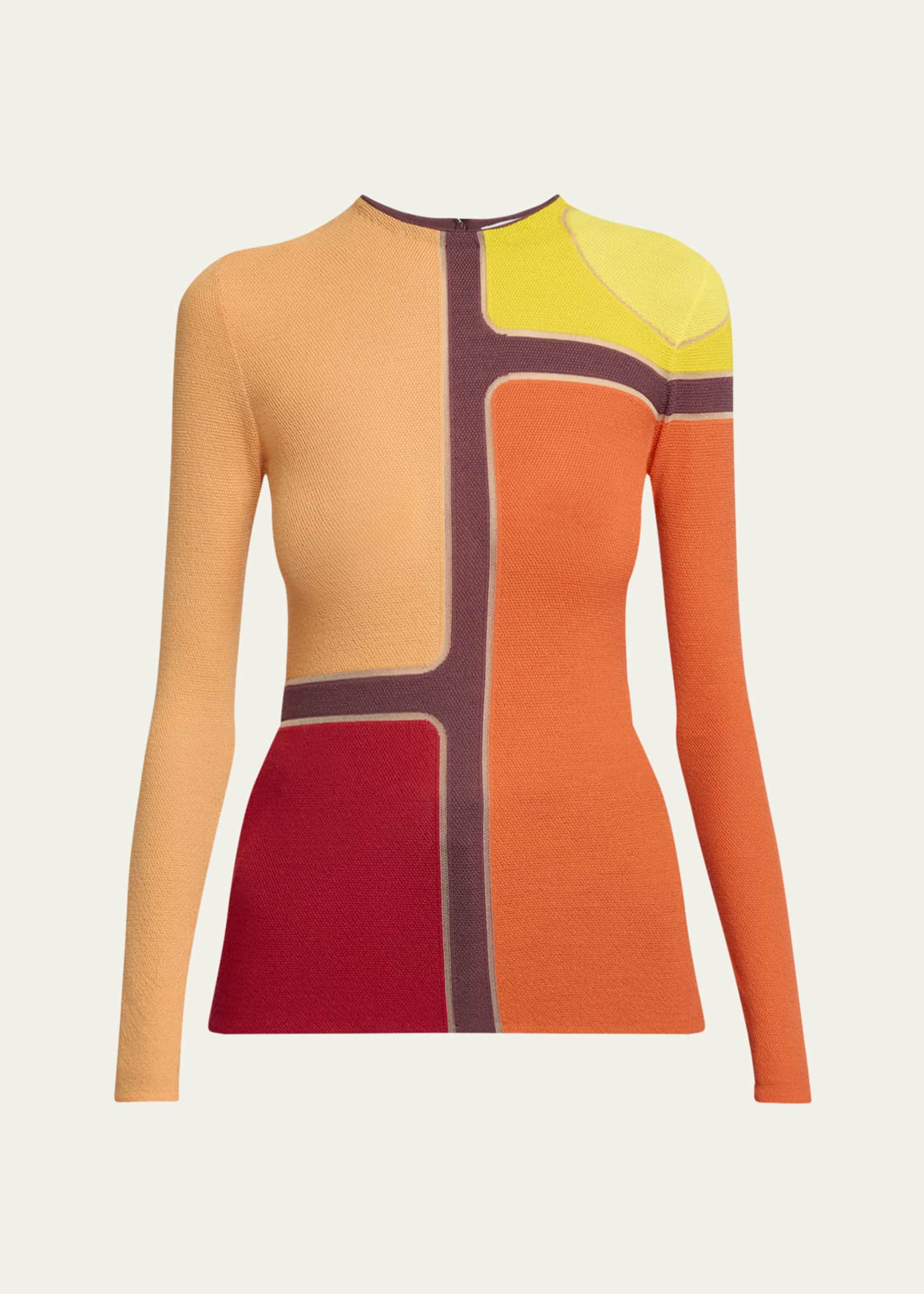 Gabriela Hearst Atreus Colorblock Wool Cashmere Sweater Image 1 of 5