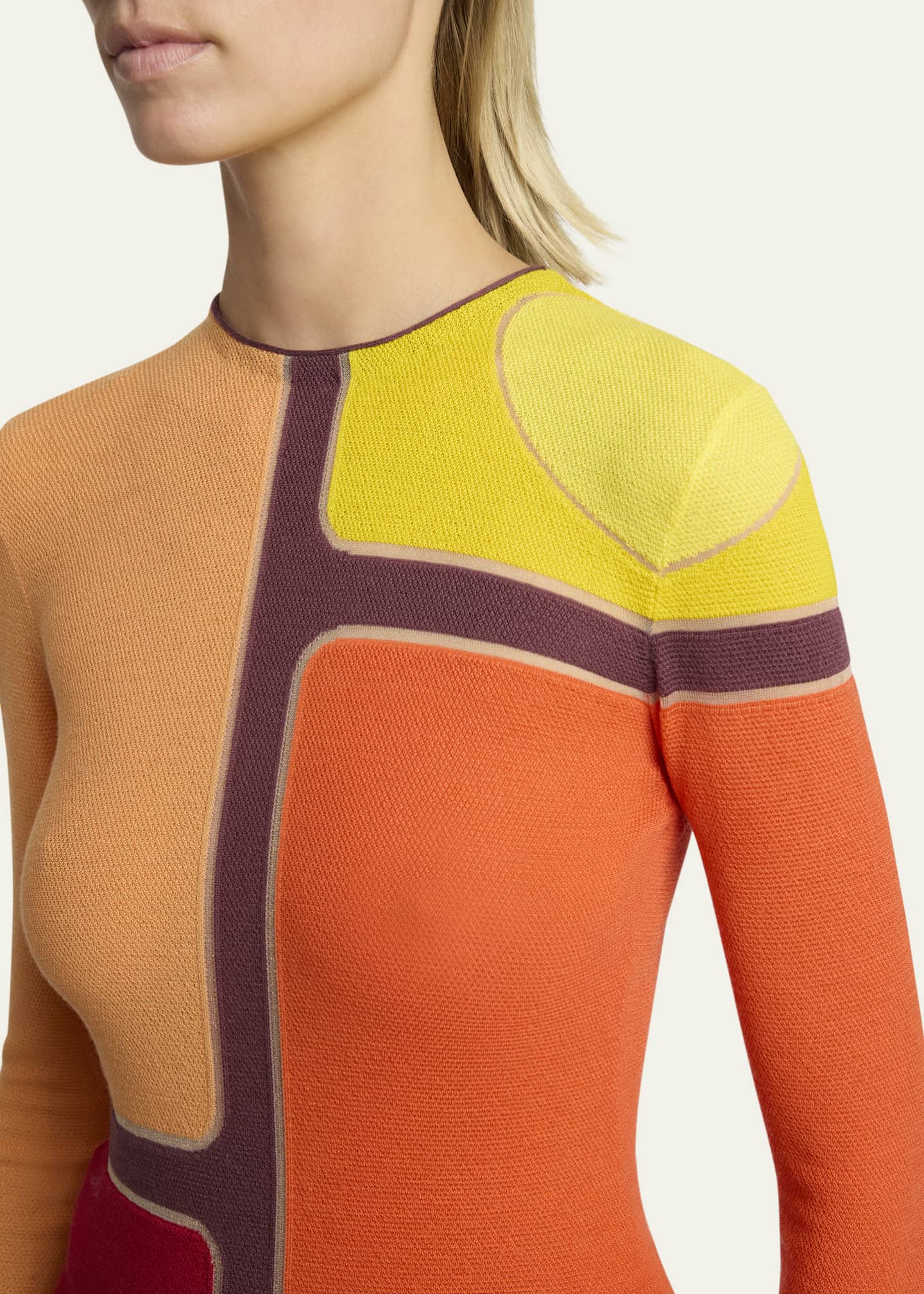 Gabriela Hearst Atreus Colorblock Wool Cashmere Sweater Image 5 of 5