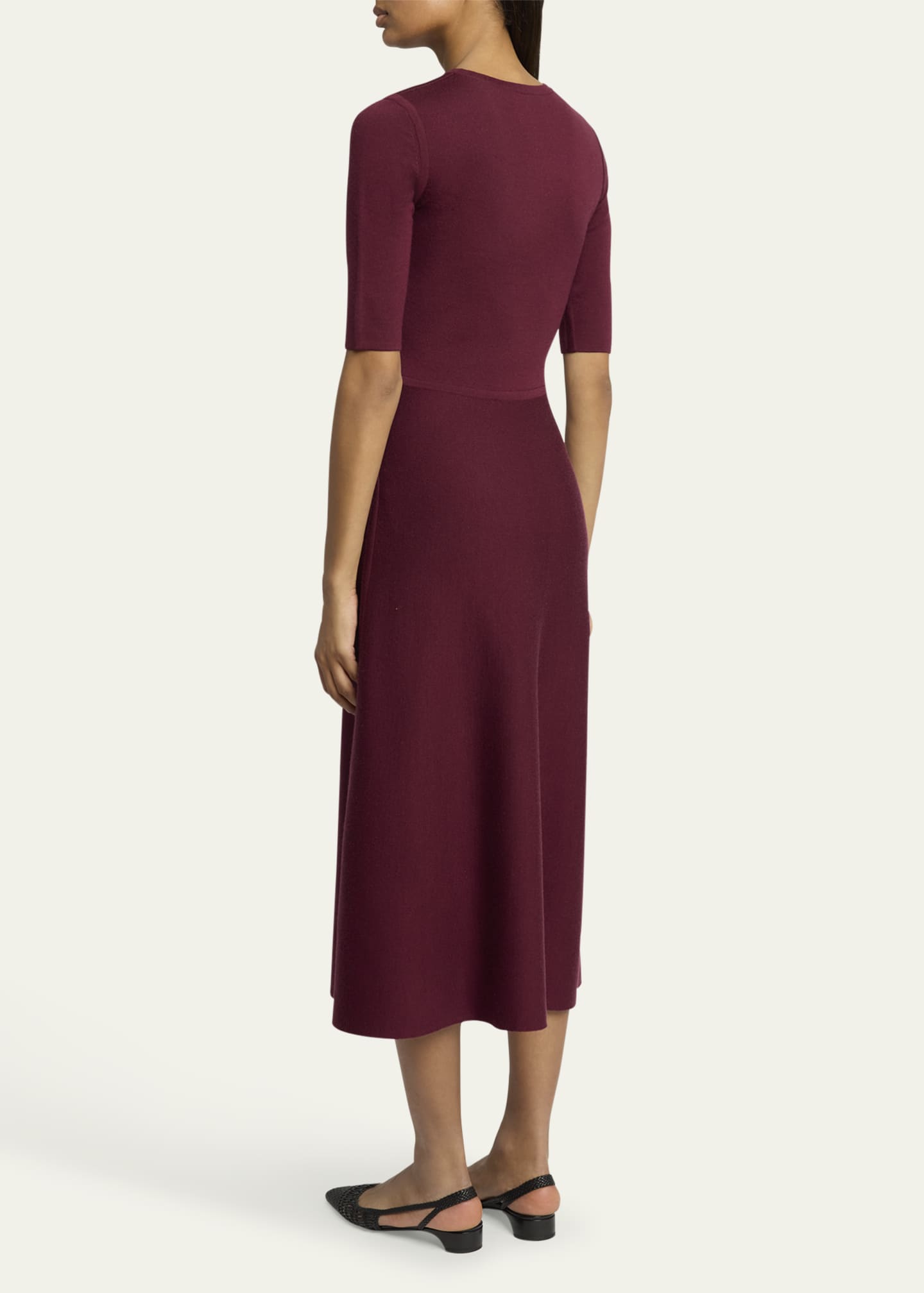Gabriela Hearst Seymore Wool-Cashmere Maxi Dress Image 3 of 5
