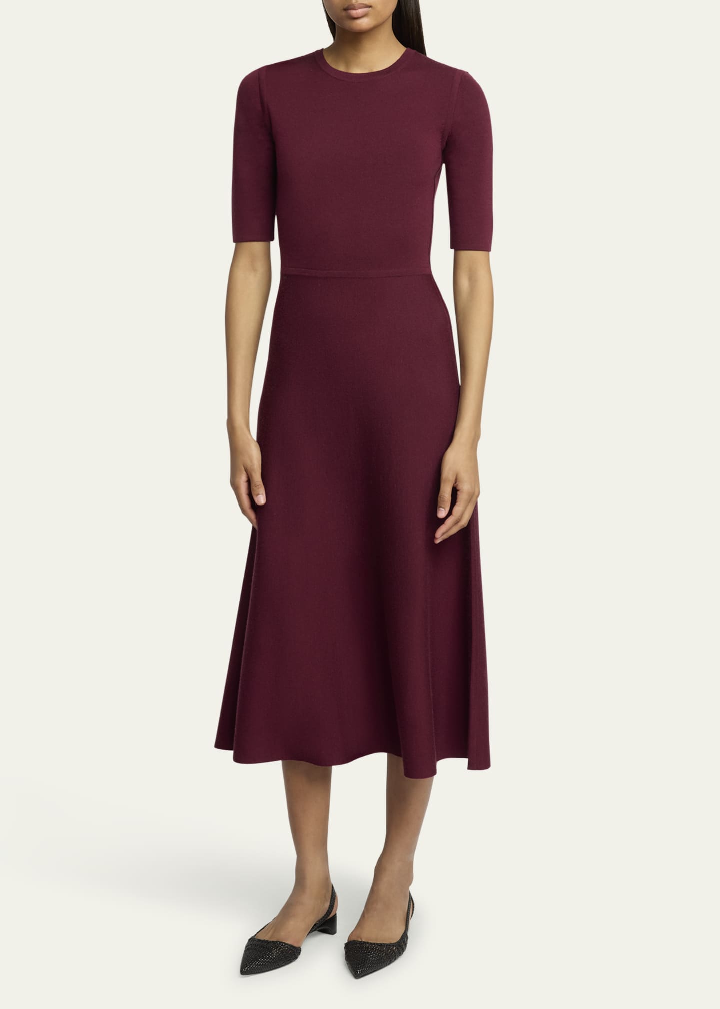 Gabriela Hearst Seymore Wool-Cashmere Maxi Dress Image 4 of 5