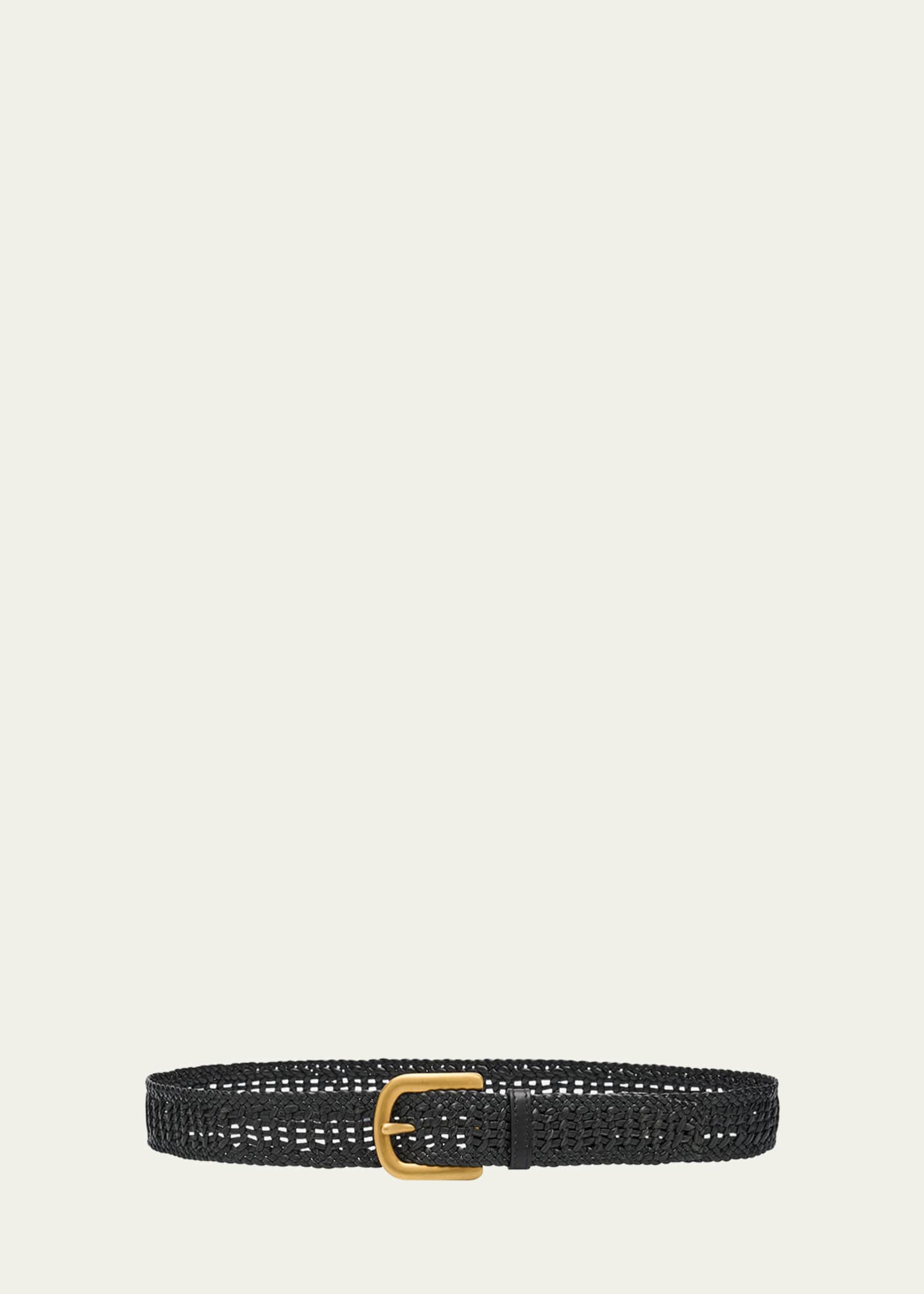 Gabriela Hearst Sam Woven Leather Belt Image 1 of 2