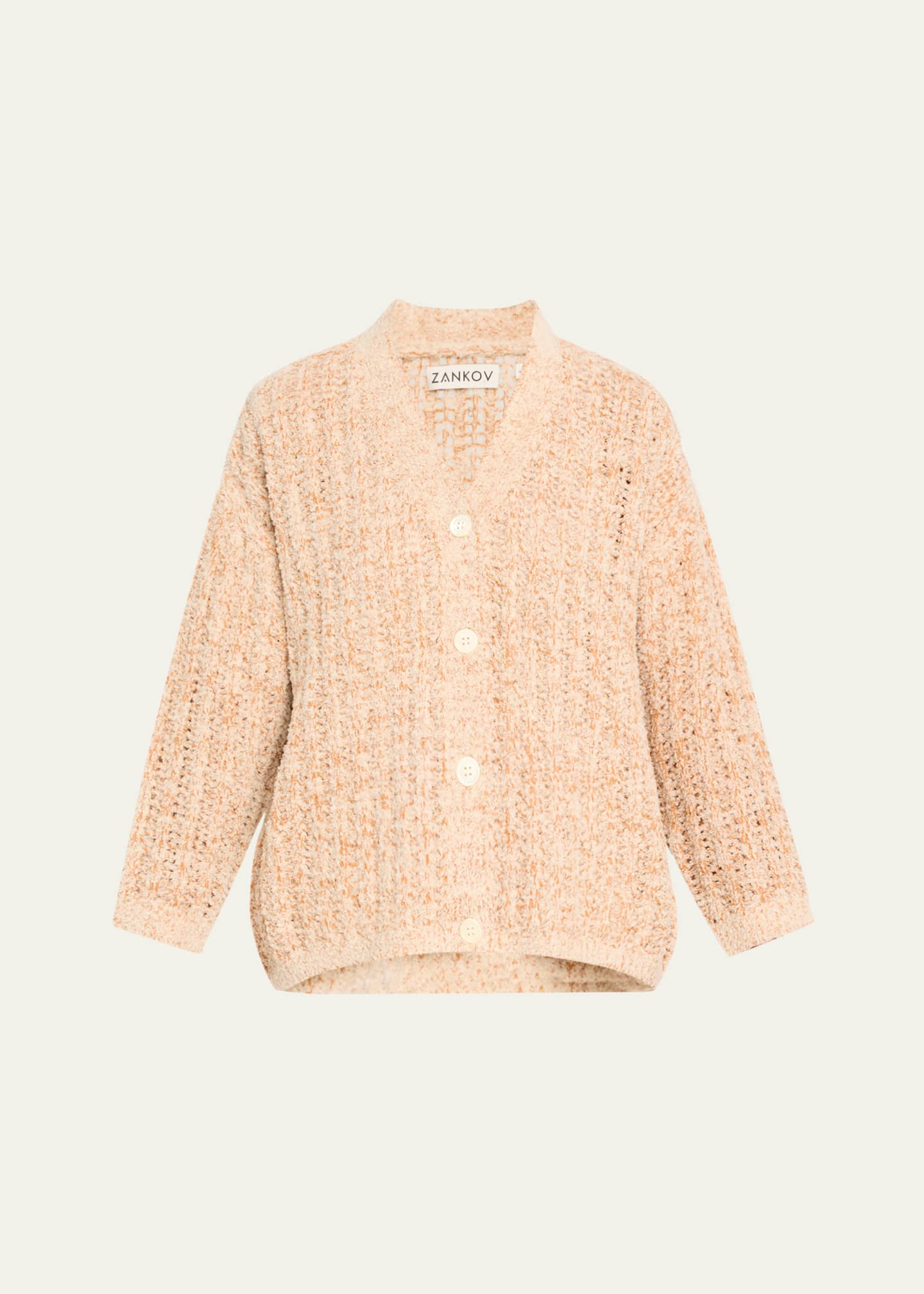 ZANKOV Beau Oversized Mohair Wool Cardigan Image 1 of 5