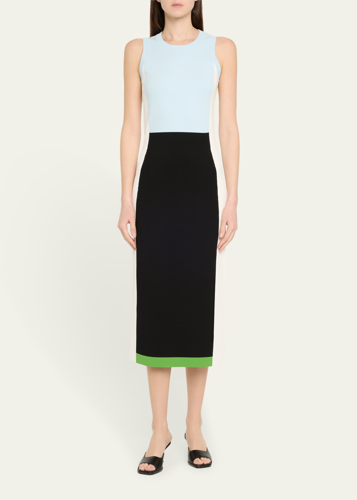ZANKOV Daniella Colorblock Midi Dress Image 2 of 5