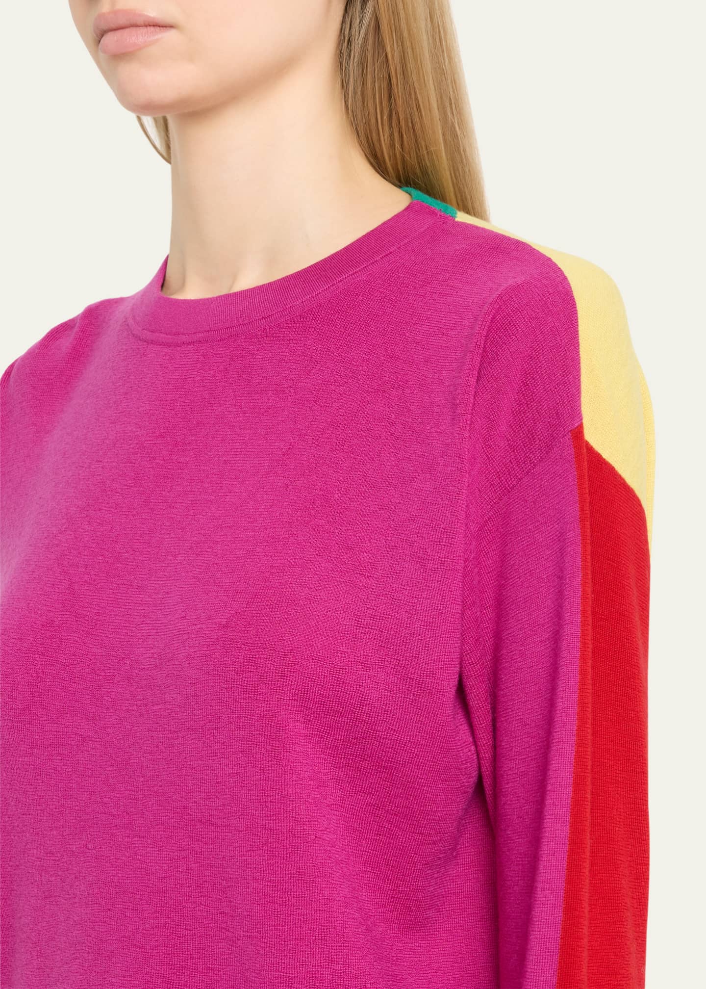 ZANKOV Julienne Colorblock Merino Wool Sweater Image 5 of 5