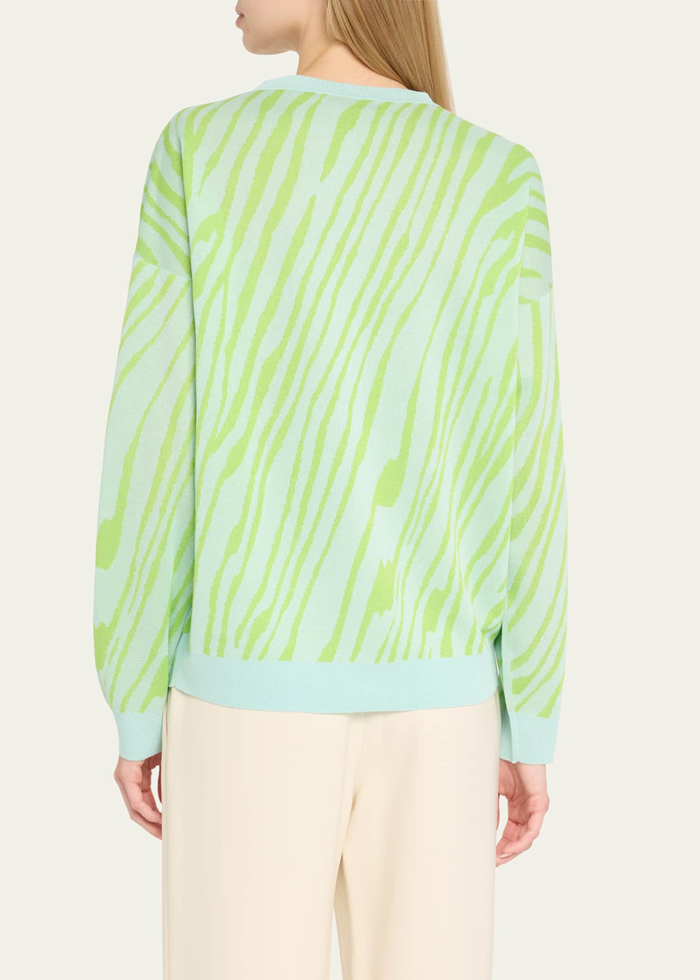 ZANKOV Caro Abstract Stripe Sweater Image 3 of 5